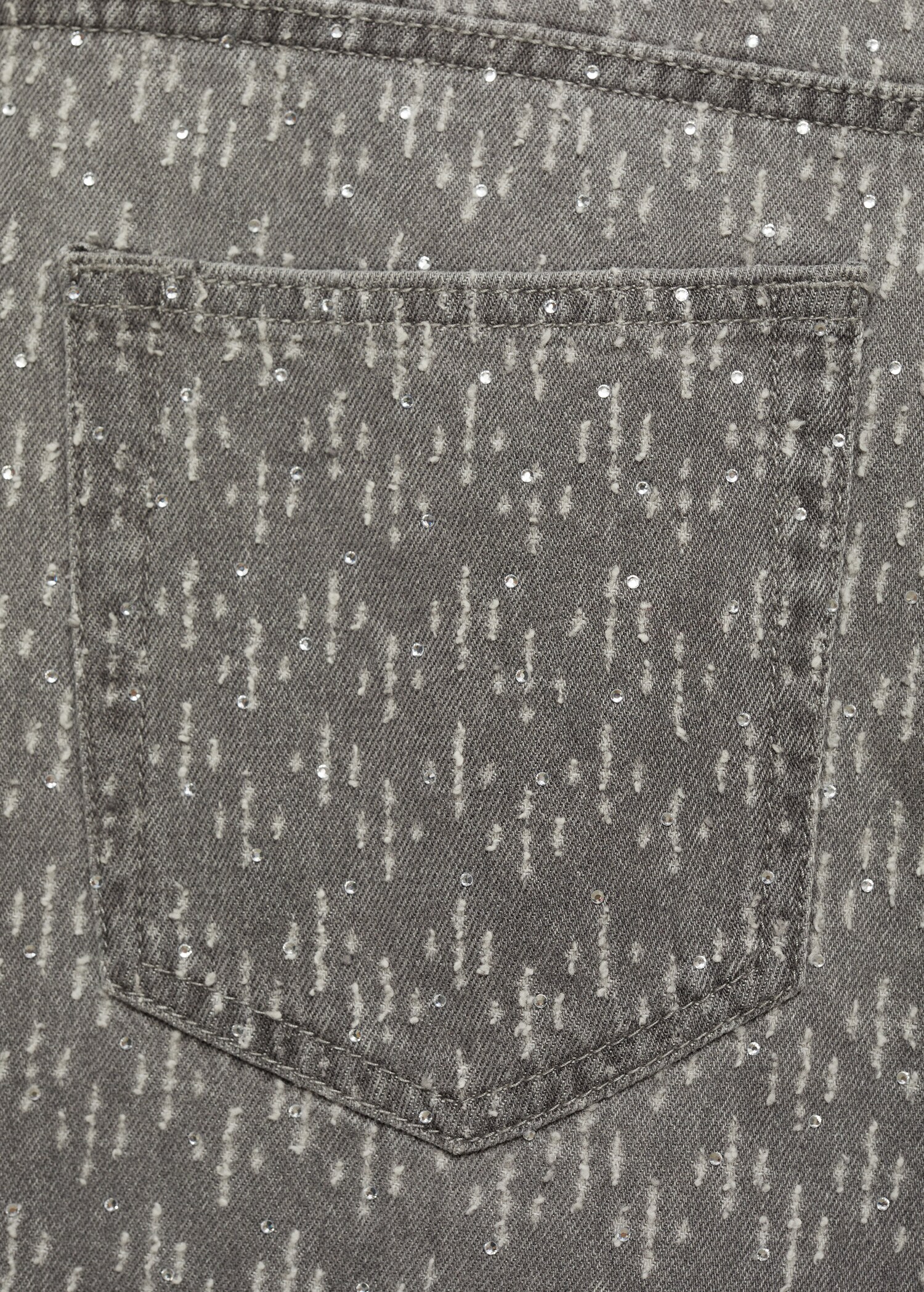 Jean droit détail strass - Détail de l'article 0