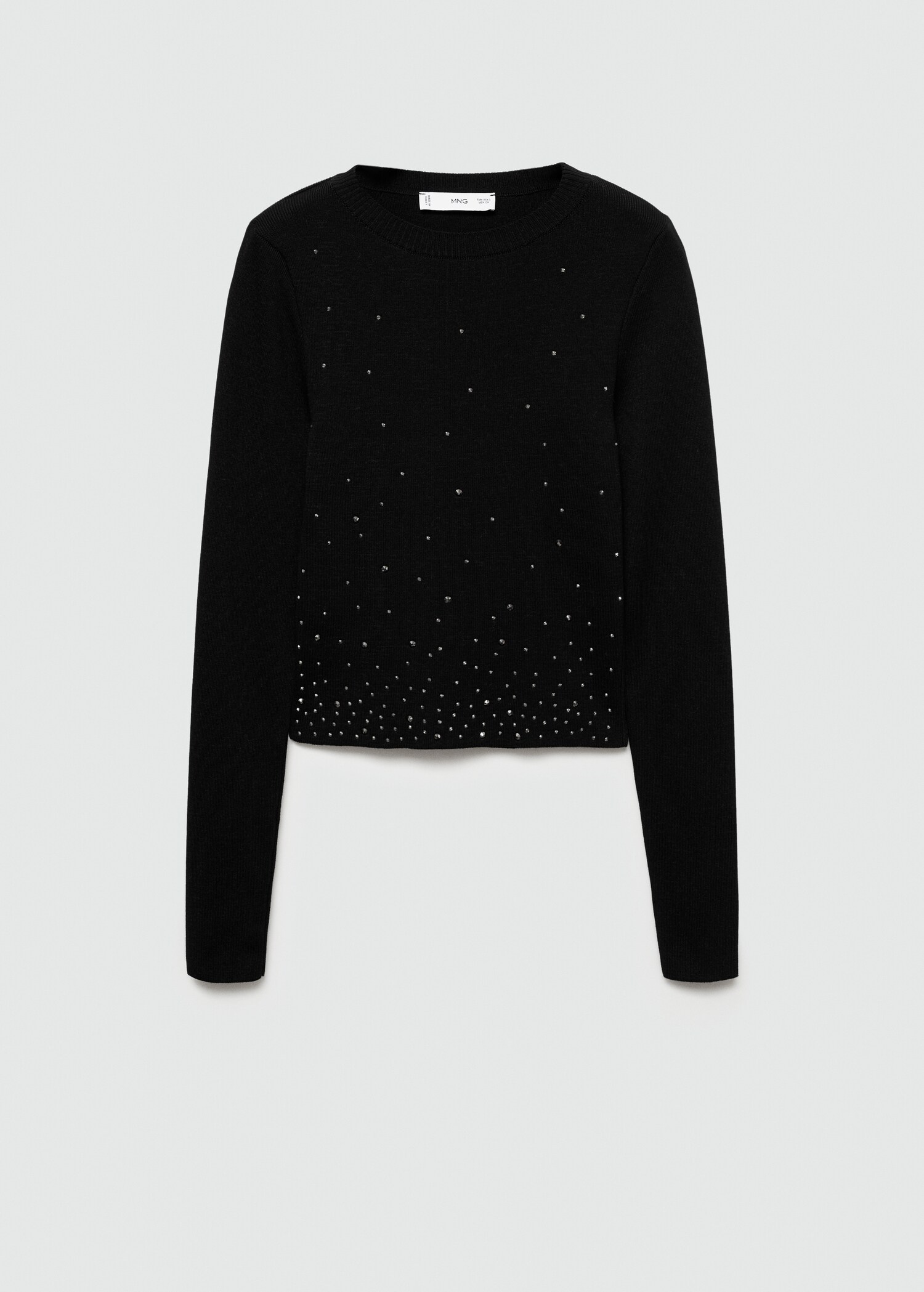 Pull-over crop strass - Article sans modèle