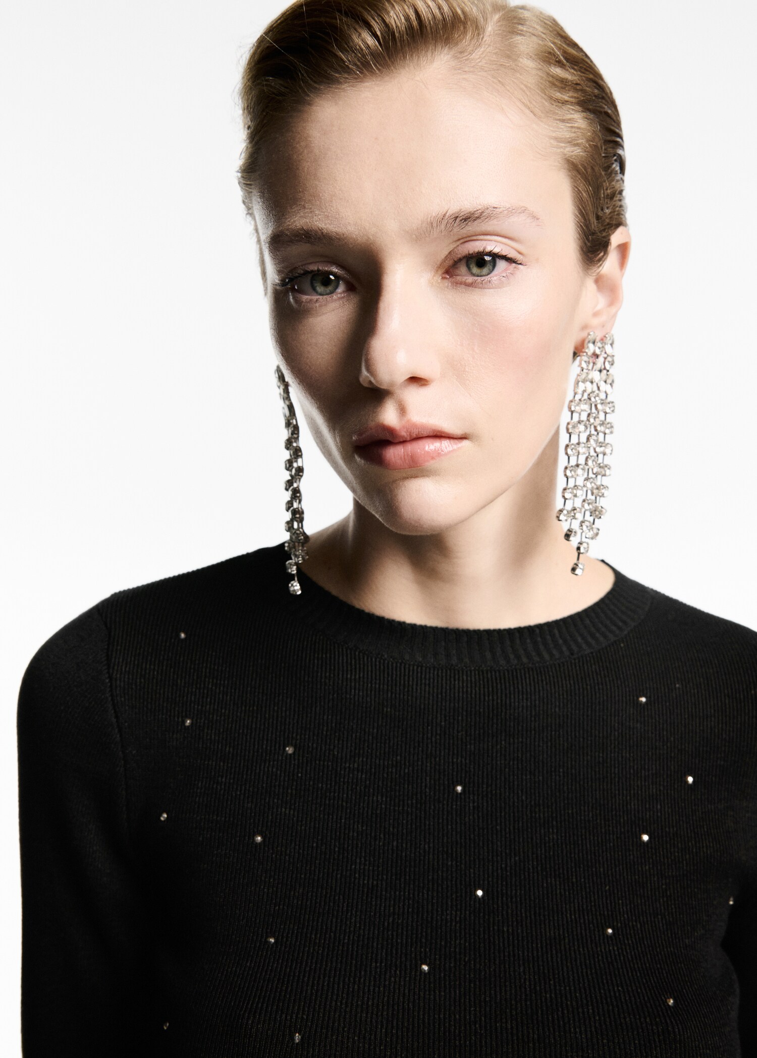 Pull-over crop strass - Détail de l'article 1