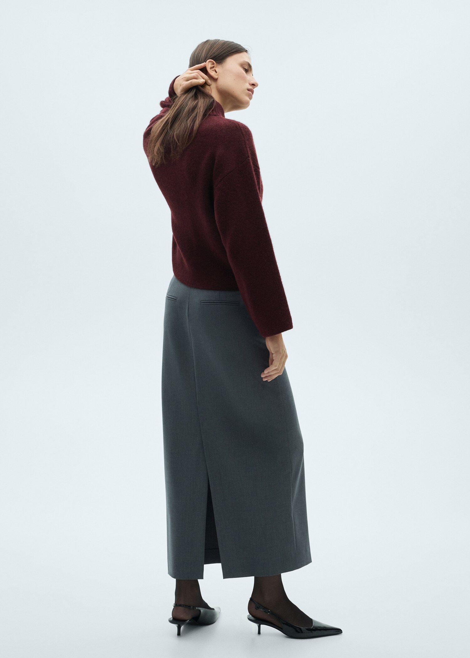 Pull-over maille col roulé - Verso de l’article