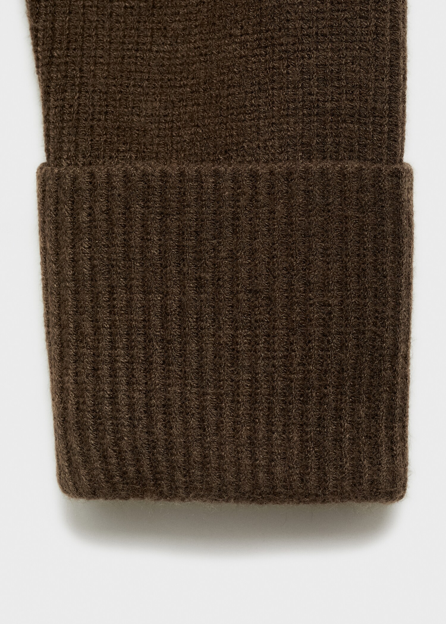 Ribbed sweater with perkins neck - Details of the article 0