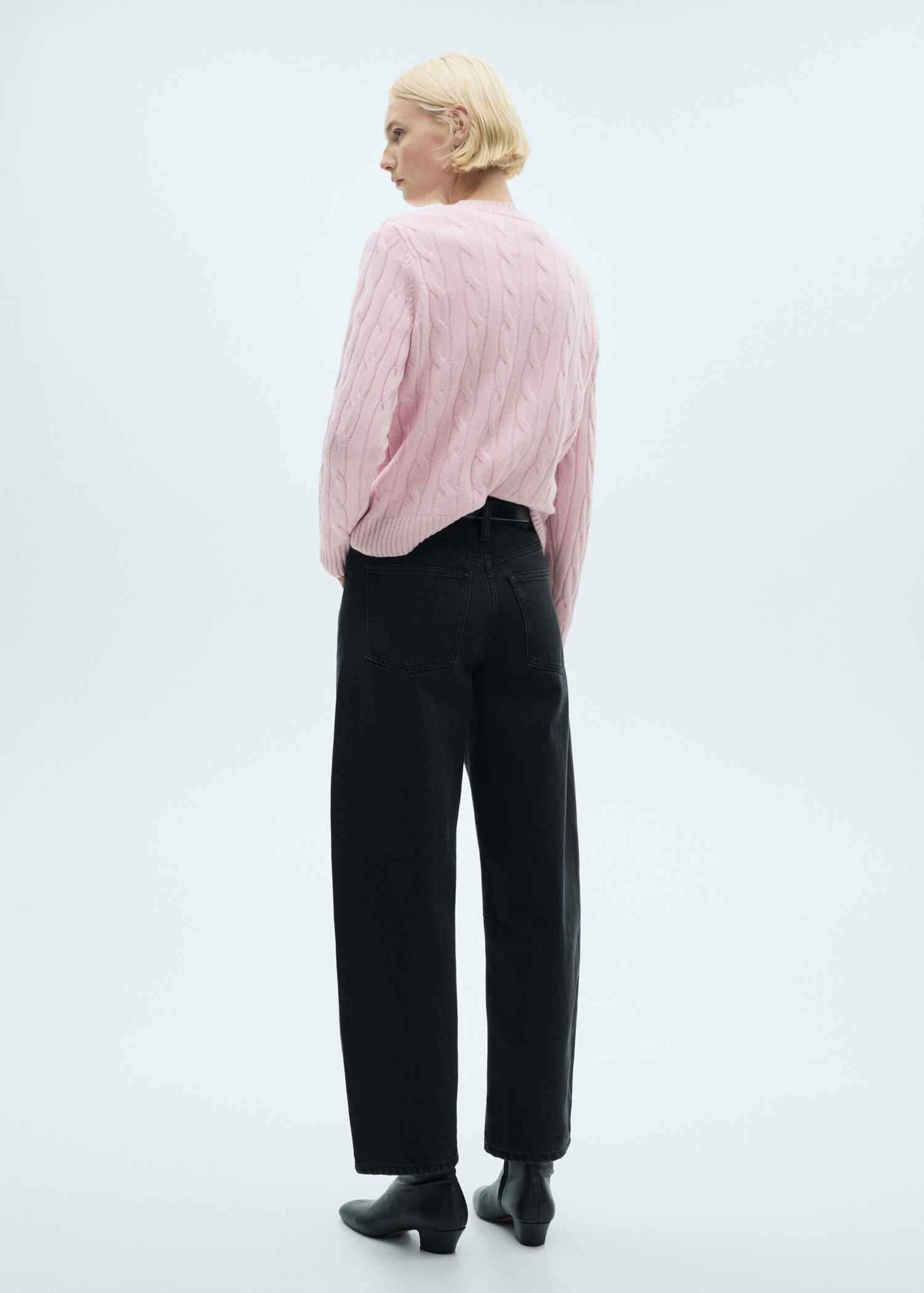 Pull-over laine torsades - Verso de l’article