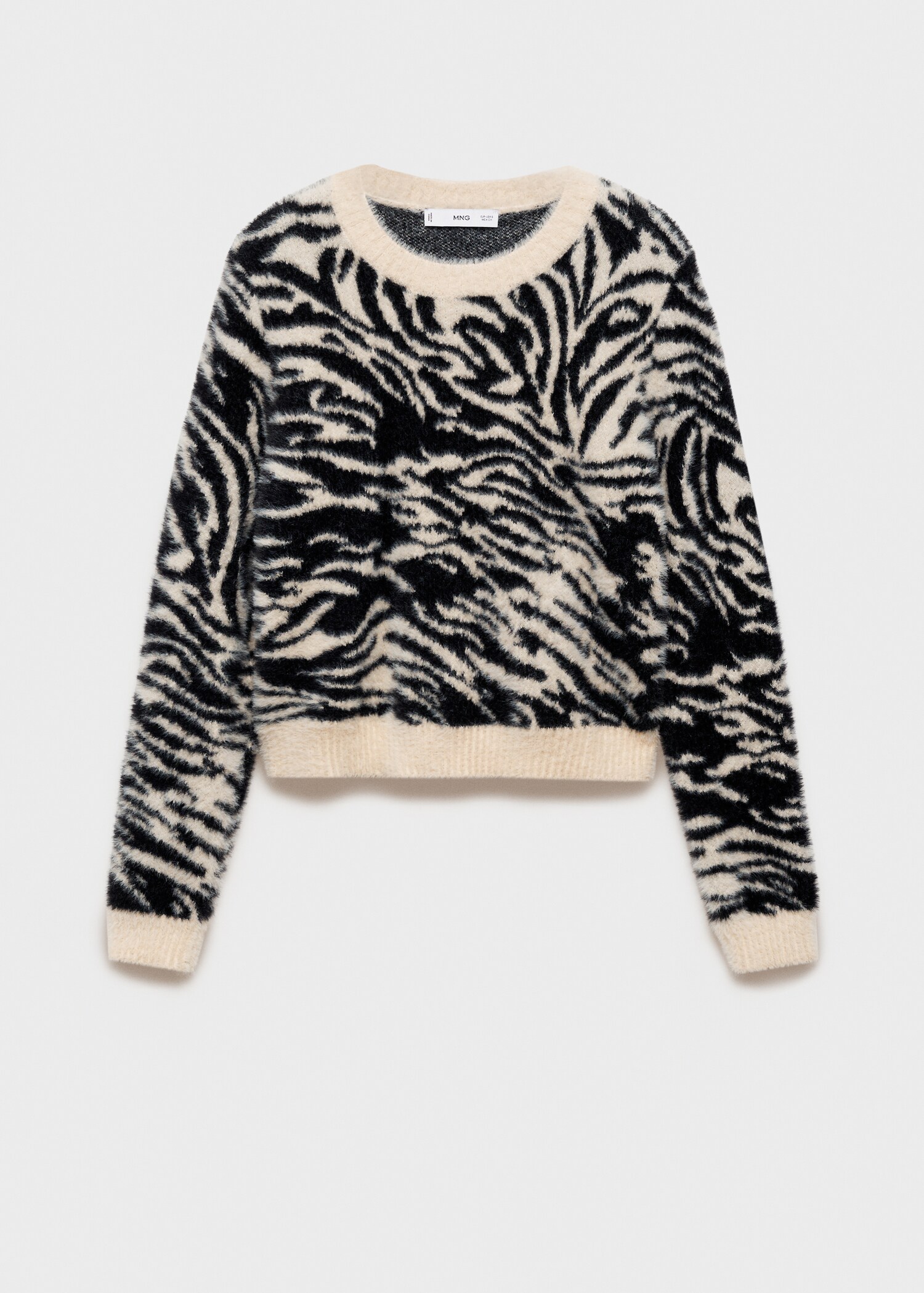 Pull-over zèbre imitation fourrure - Article sans modèle