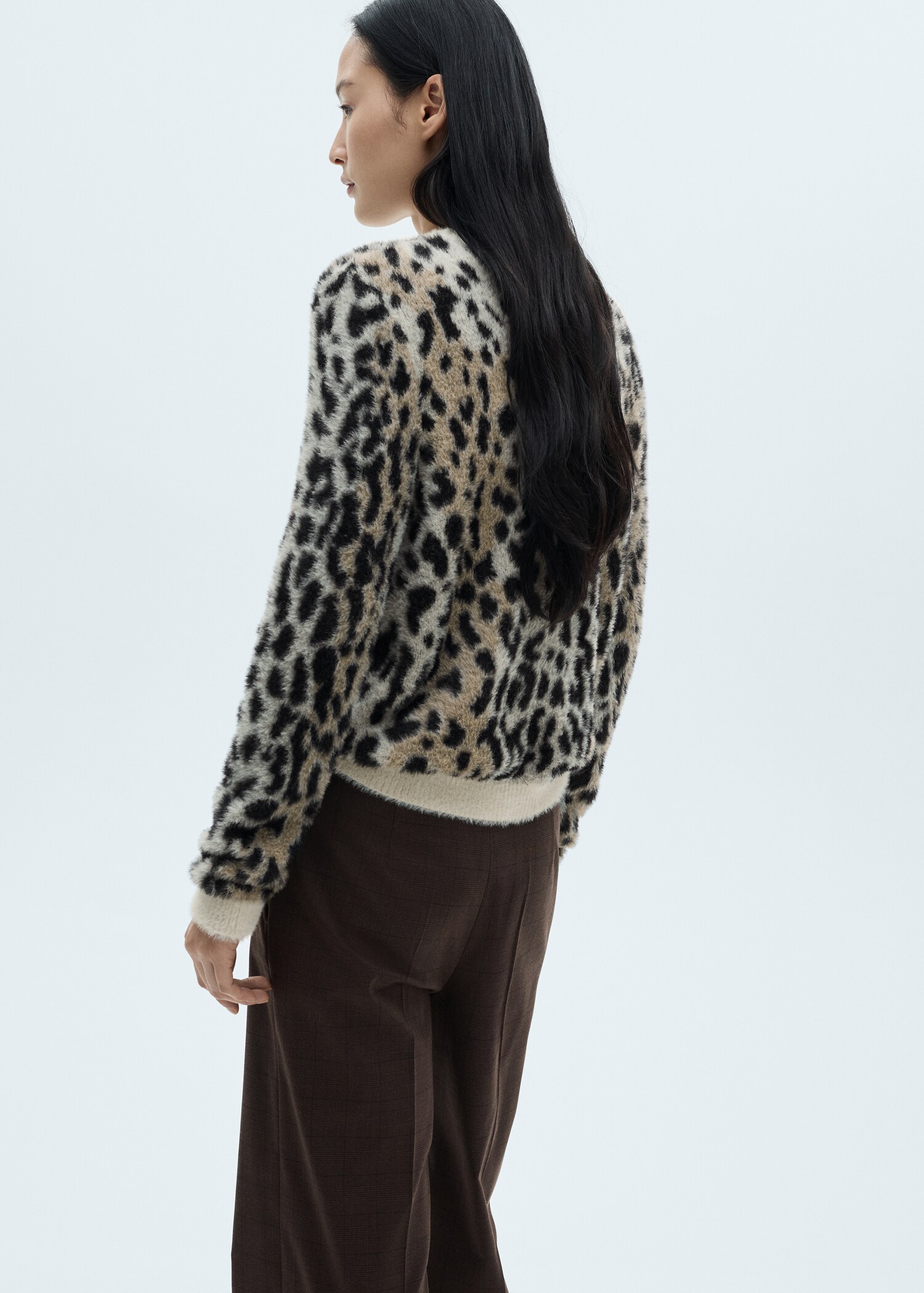 Jersey efecto pelo animal print - Reverso del artículo
