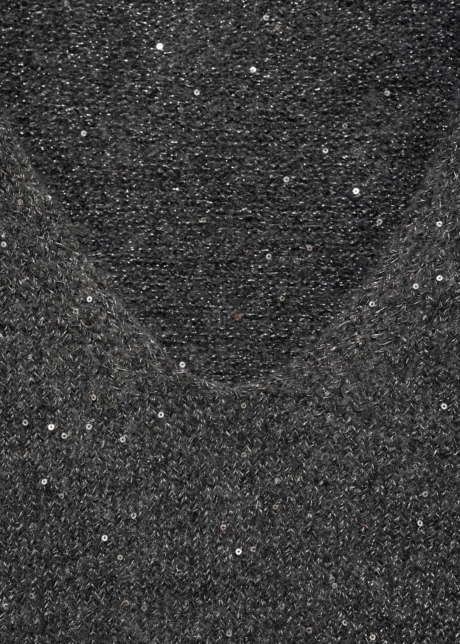 Jersey cuello pico lentejuelas - Detalle del artículo 8