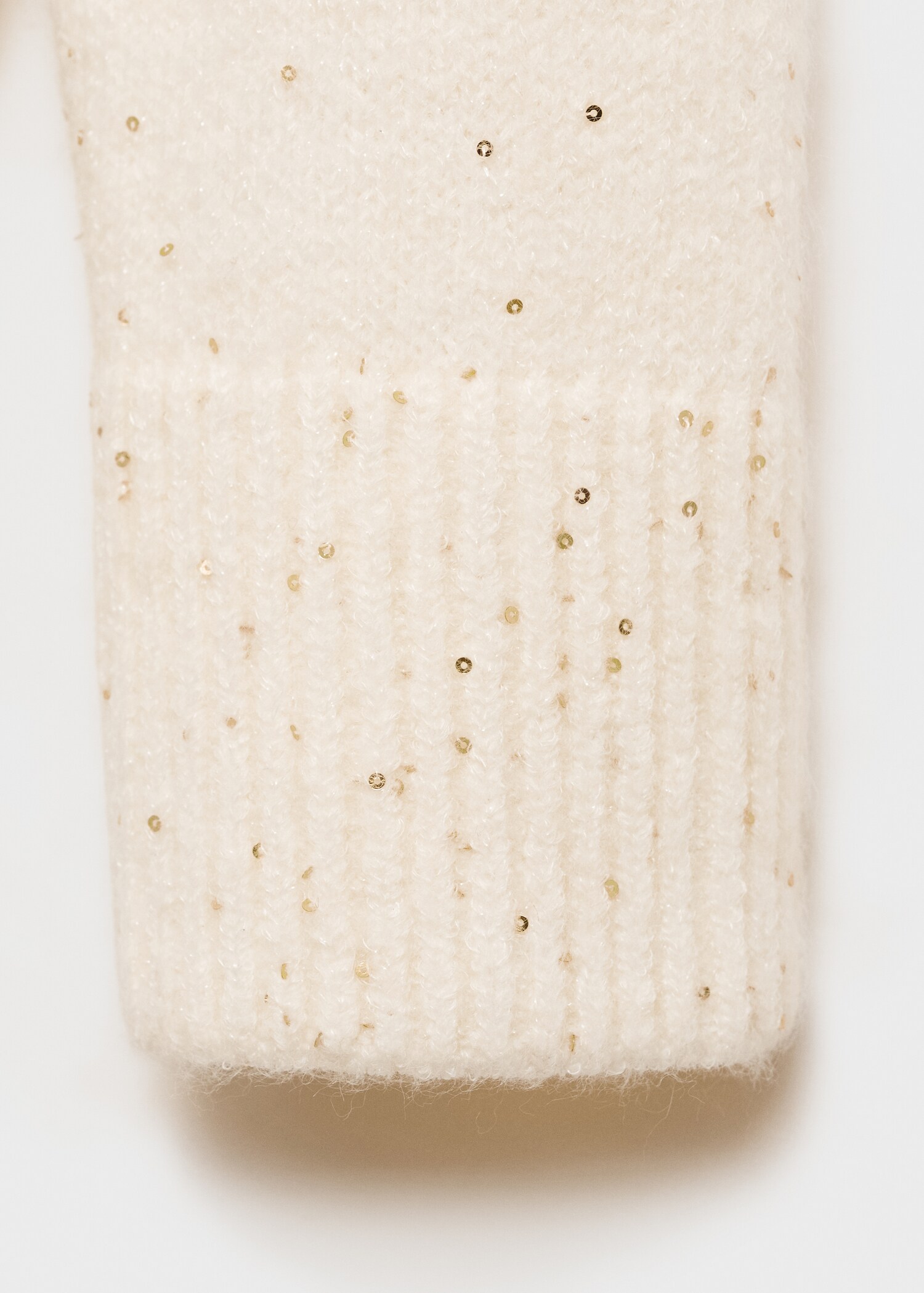 Jersey cuello pico lentejuelas - Detalle del artículo 0