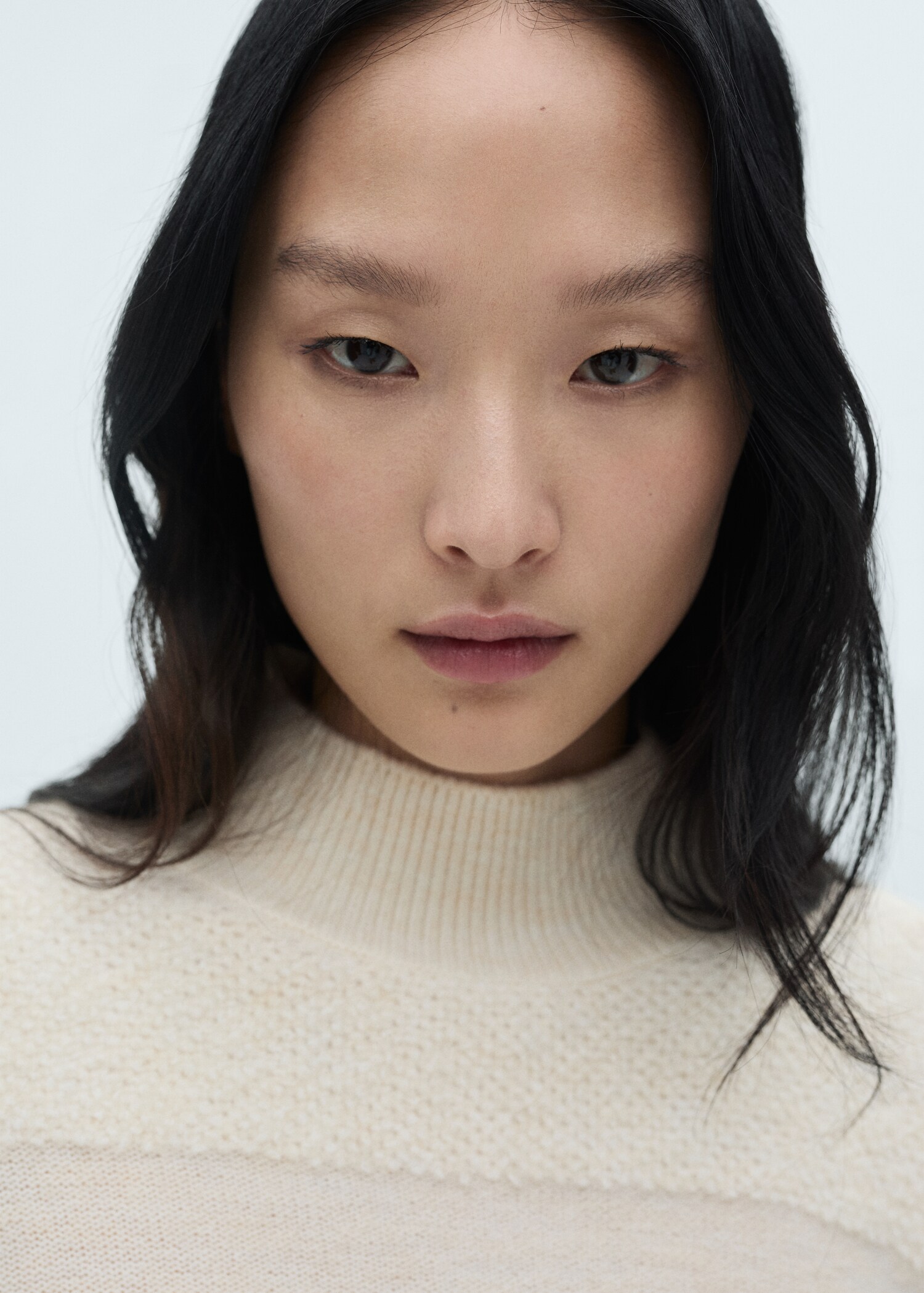 Perkins-neck panelled sweater - Details of the article 1