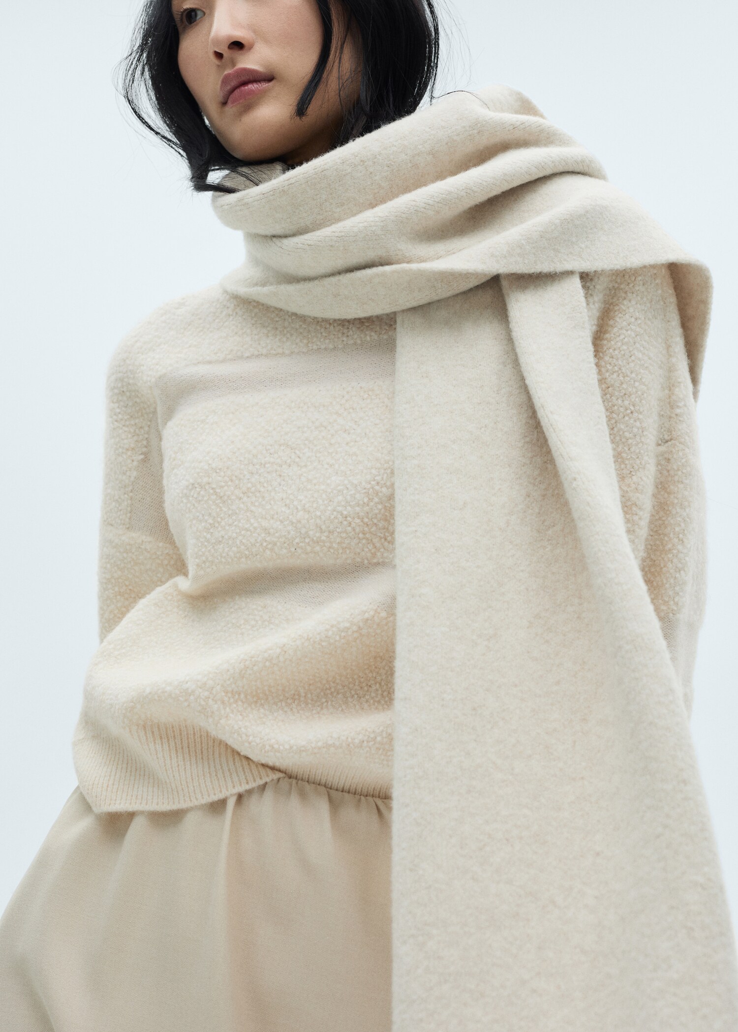 Perkins-neck panelled sweater - Details of the article 2