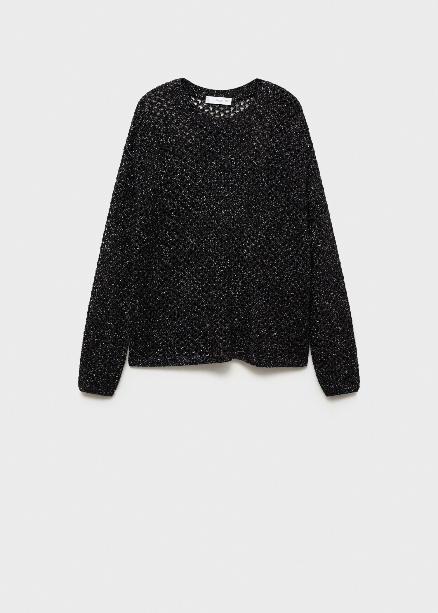 Lurex openwork knitted sweater - Article without model