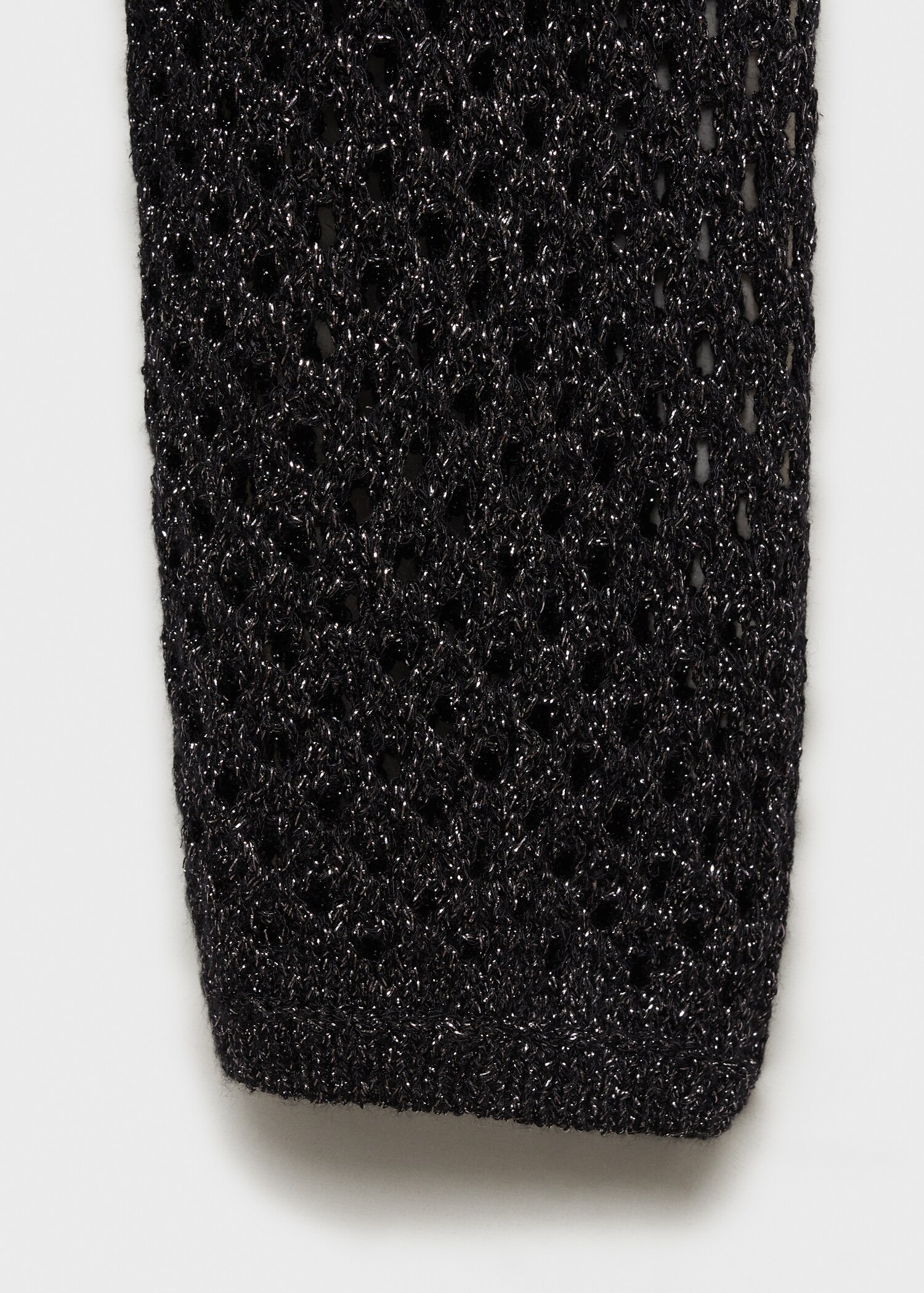 Lurex openwork knitted sweater - Details of the article 0