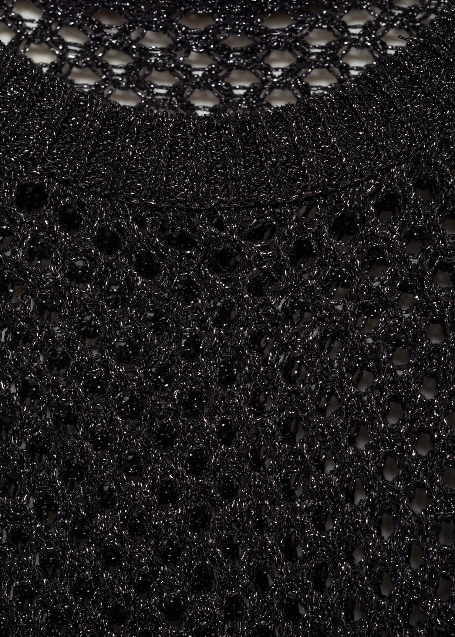 Lurex openwork knitted sweater - Details of the article 8