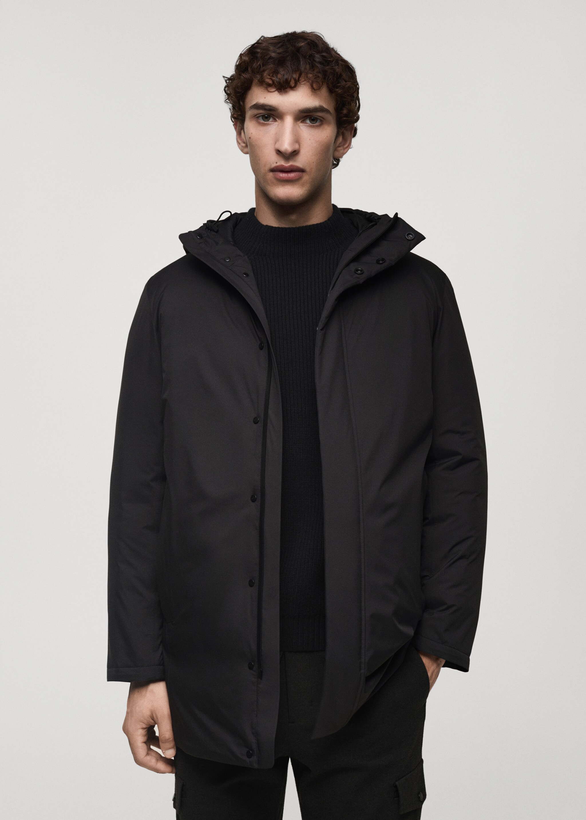 Thermore® waterproof quilted parka with Thermore® padding - Medium plane