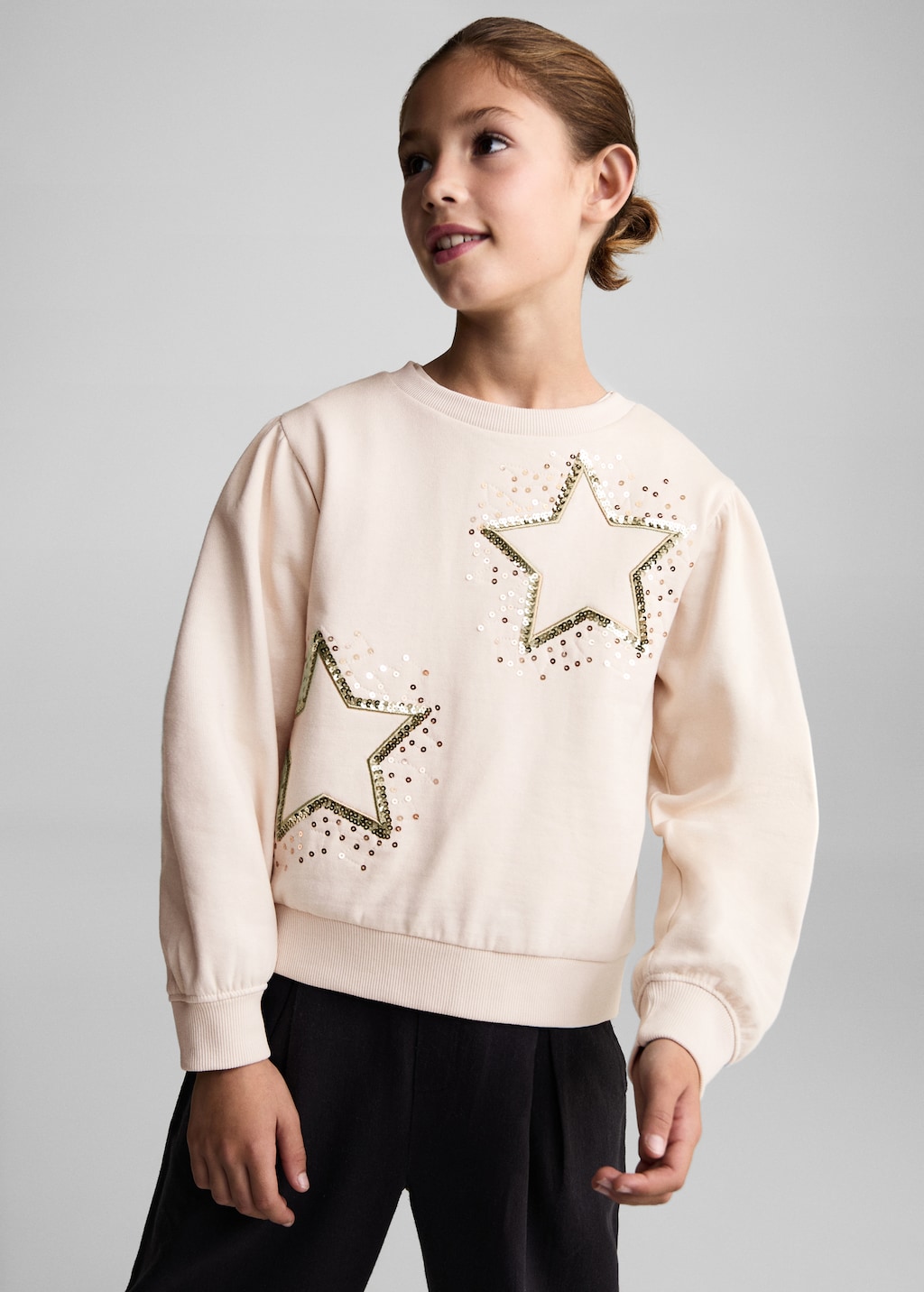 White sweatshirt with stars new arrivals