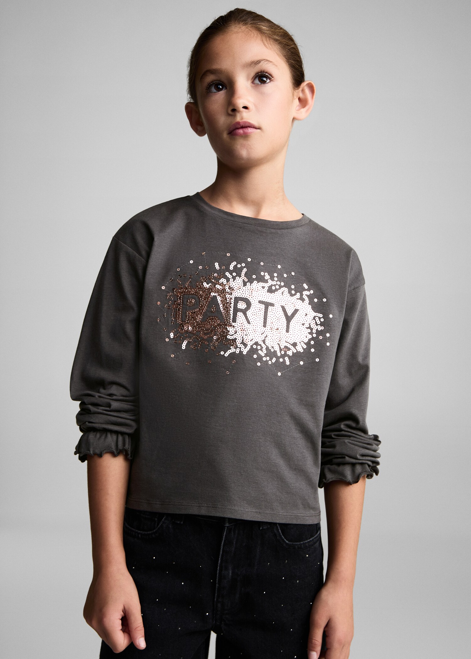Sequins printed t-shirt - Medium plane