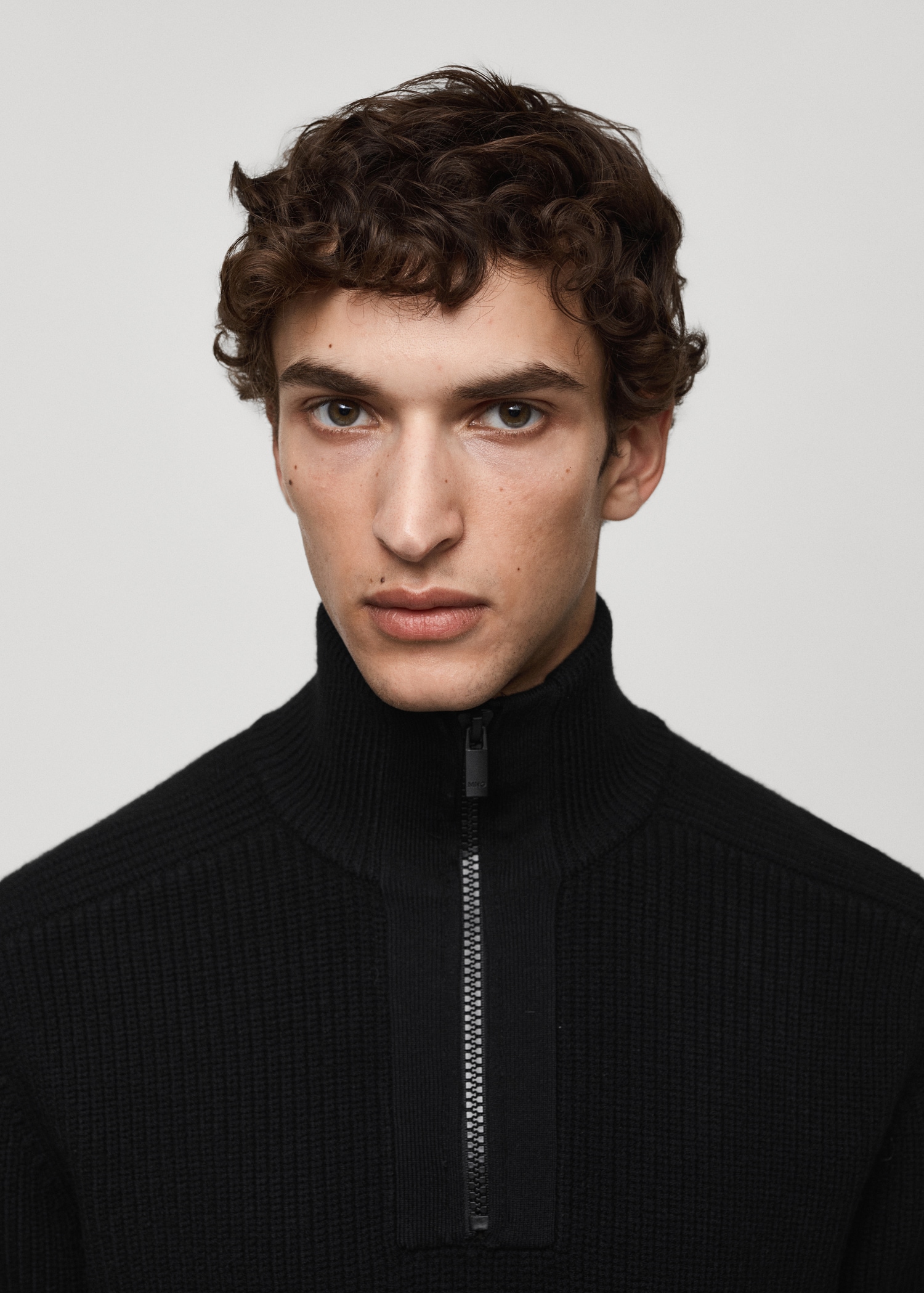 Coolmax® breathable wool-blend sweater with zip - Détail de l'article 1