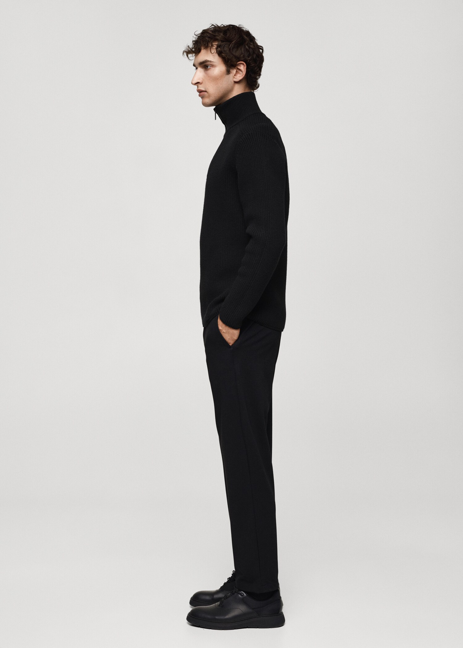 Coolmax® breathable wool-blend sweater with zip - Détail de l'article 2