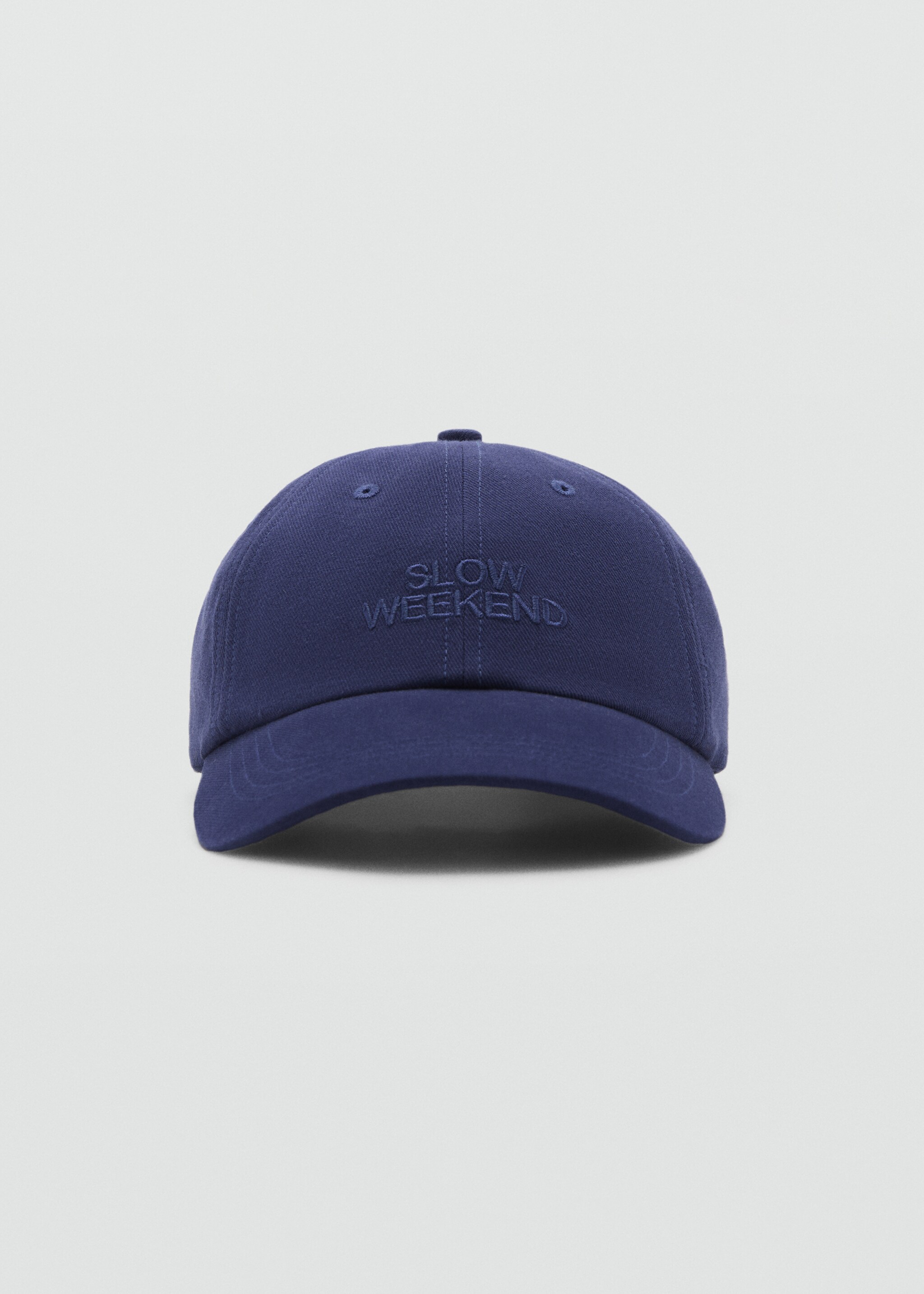 Embroidered message cap - Medium plane