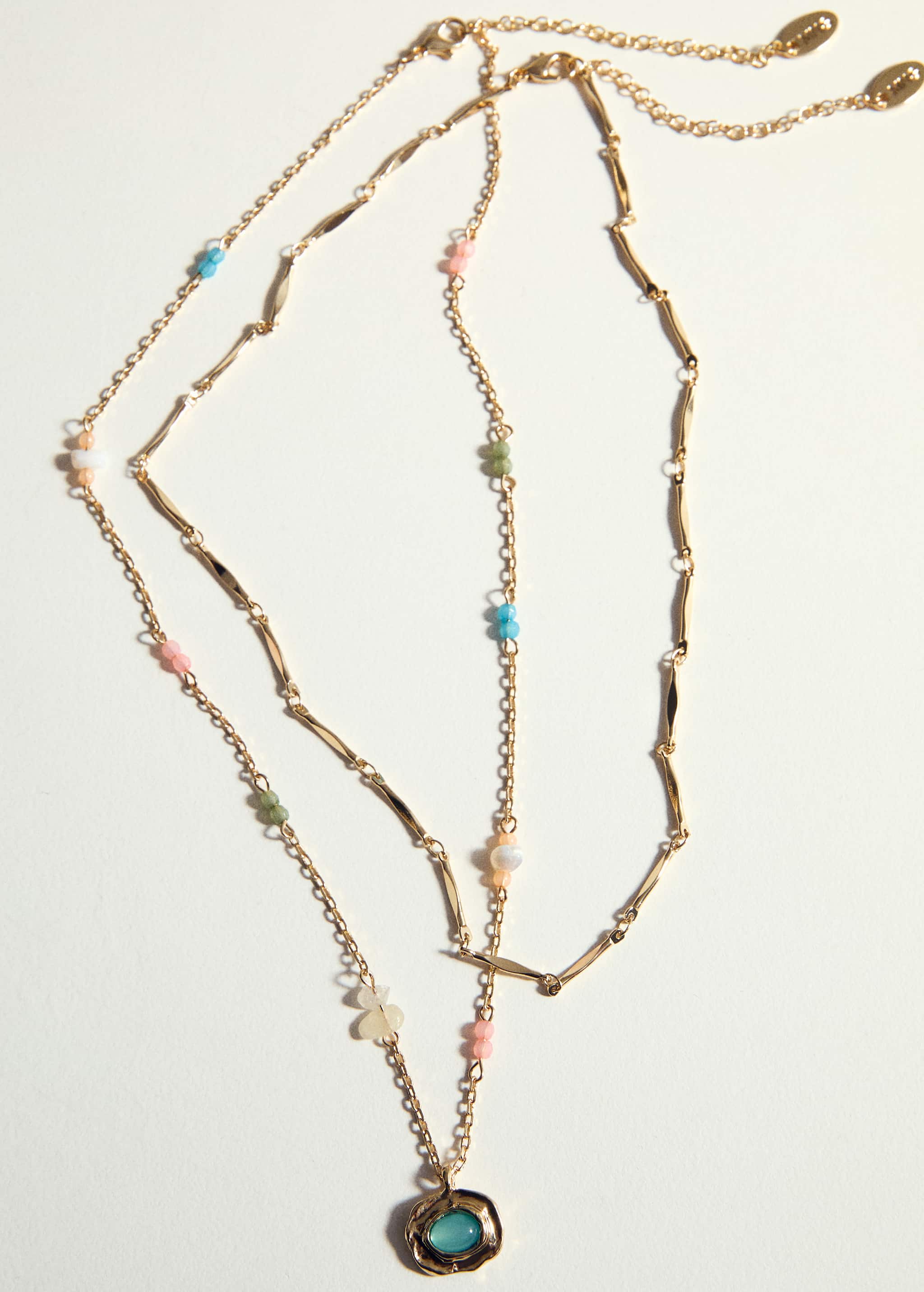 Комплект 2 комбинированных ожерелья - Деталь изделия 5