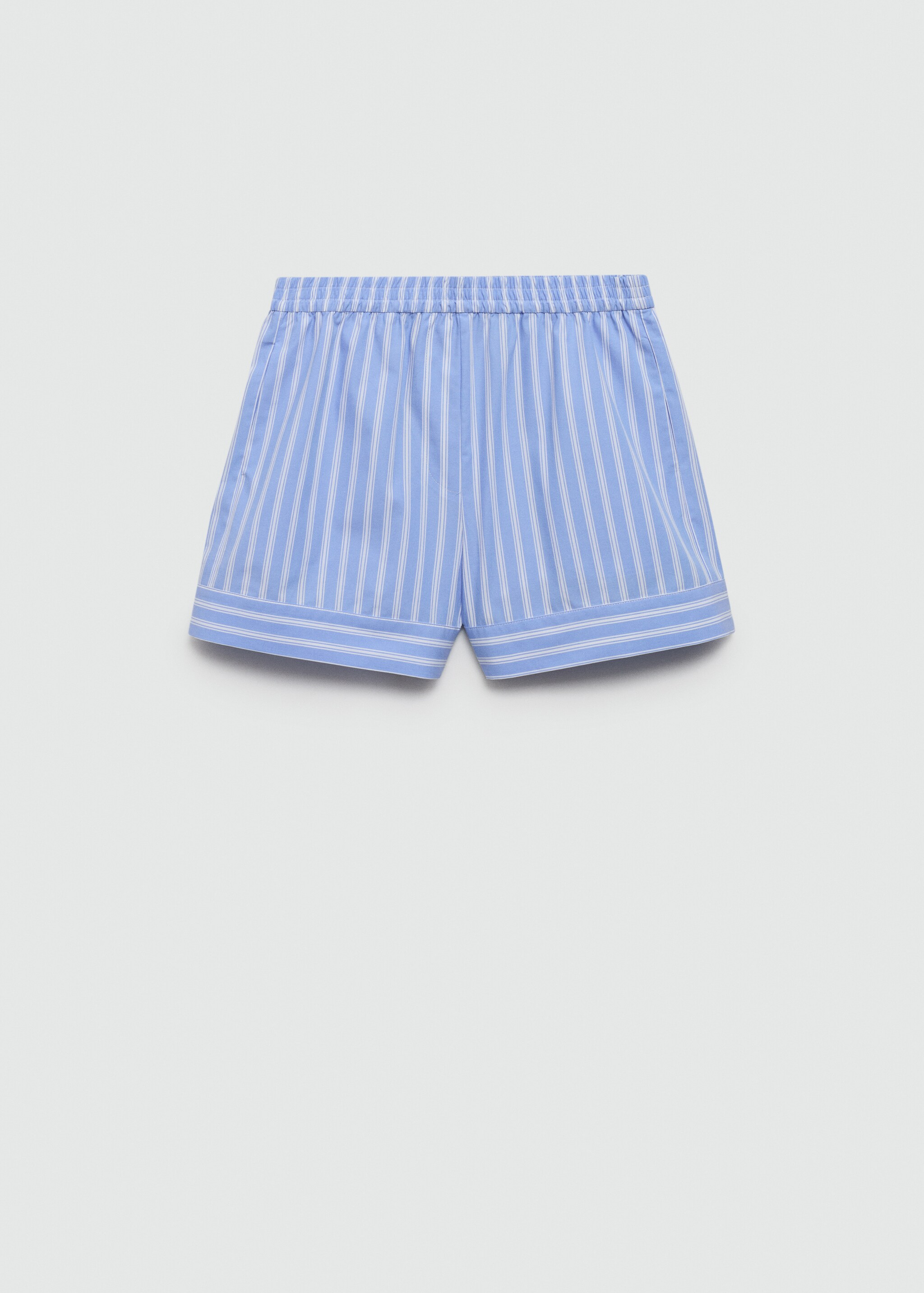 Striped straight shorts - Article without model
