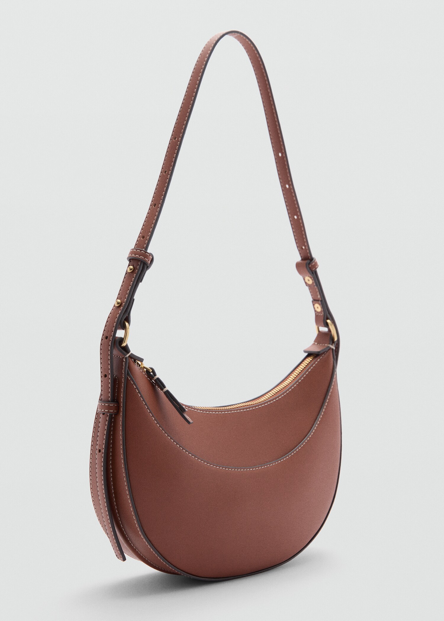 Oval short handle bag - Medium plane