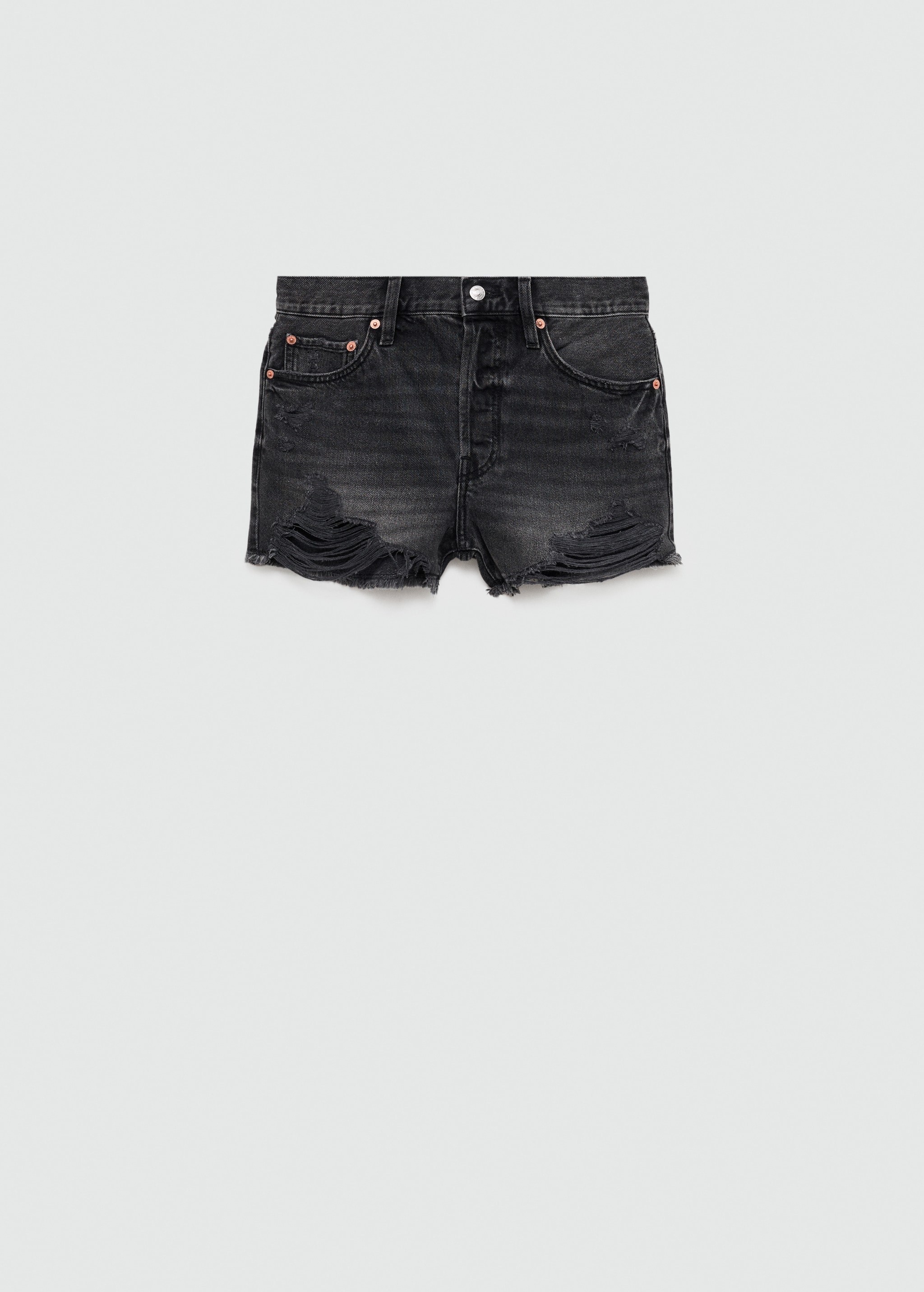 Broken denim shorts - Main Image