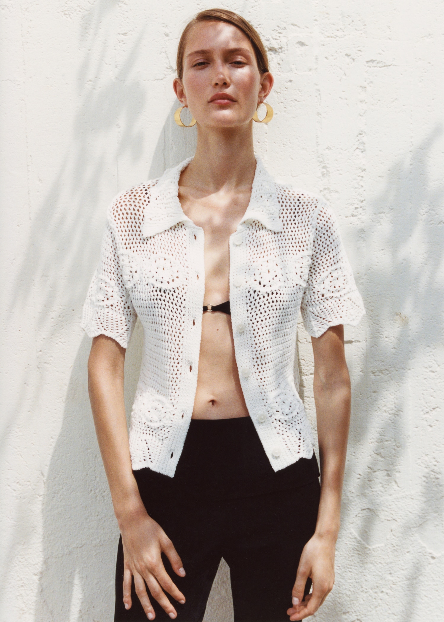 Crochet knitted cardigan - Details of the article 9