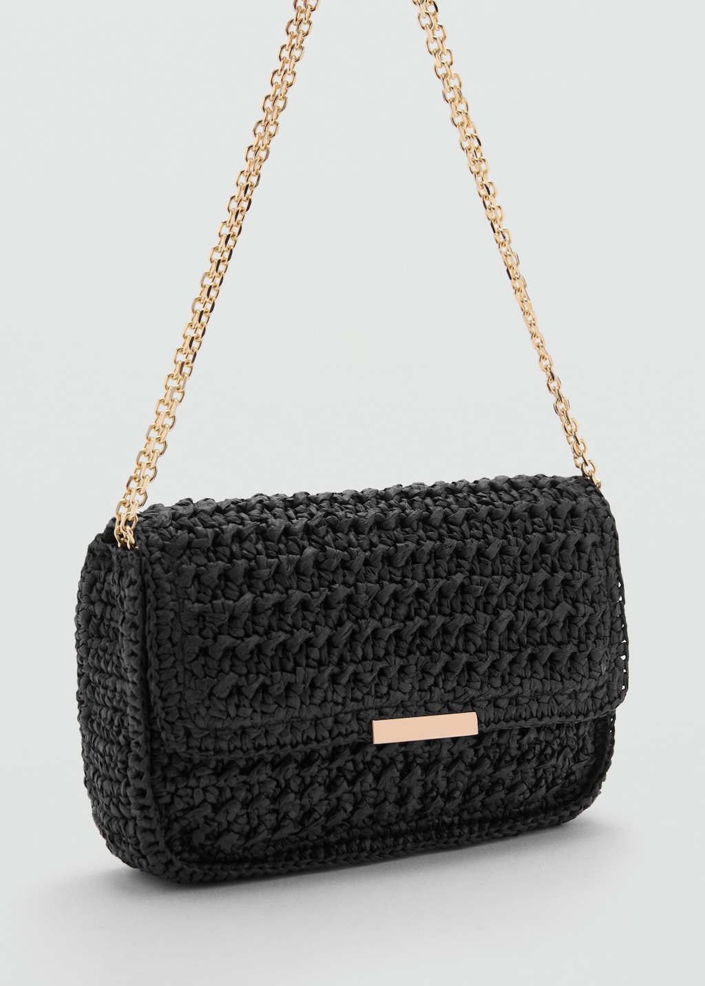 Crossbody tas van natuurvezel Dames MANGO Belgie