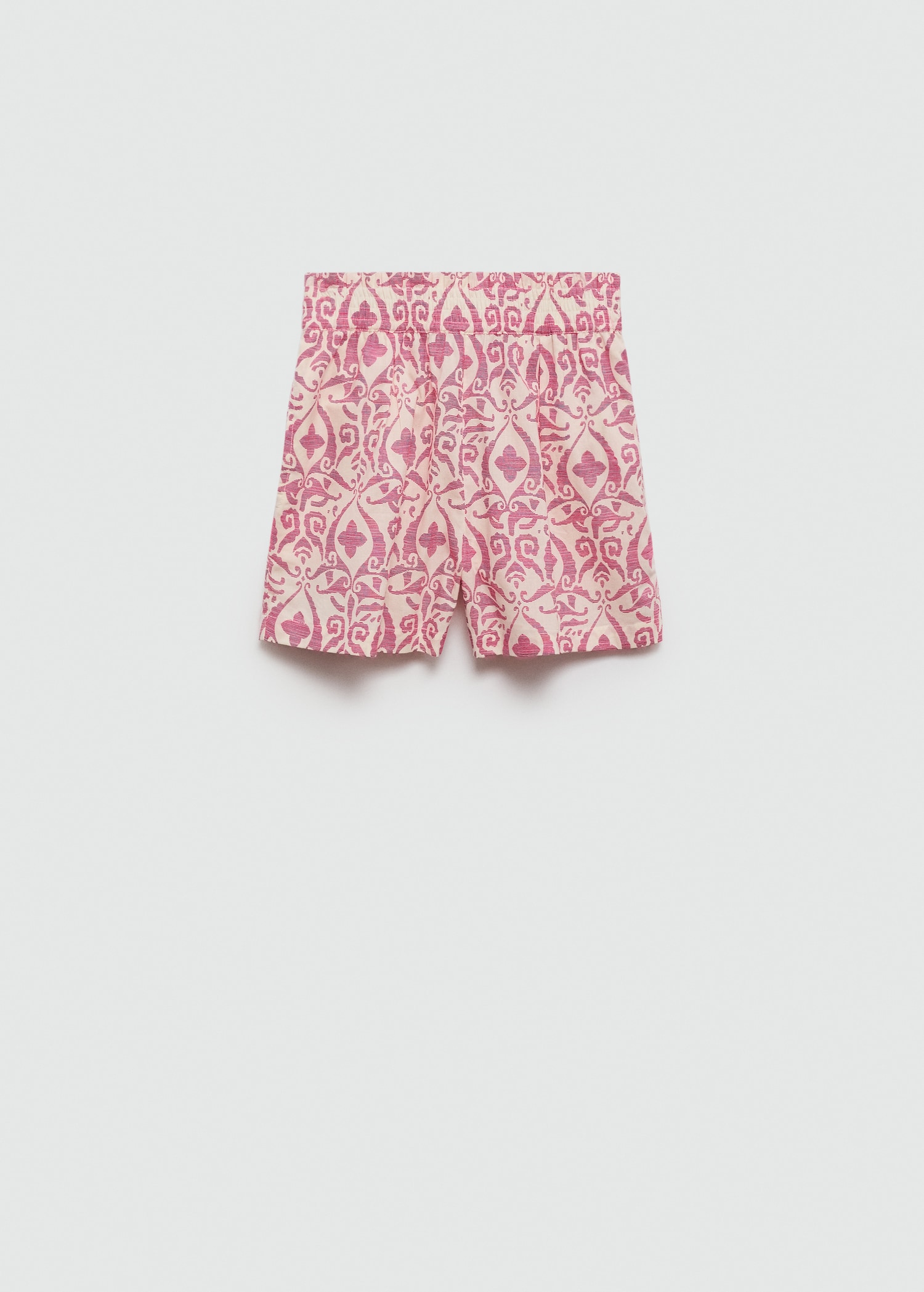 Printed cotton-blend short - Article without model