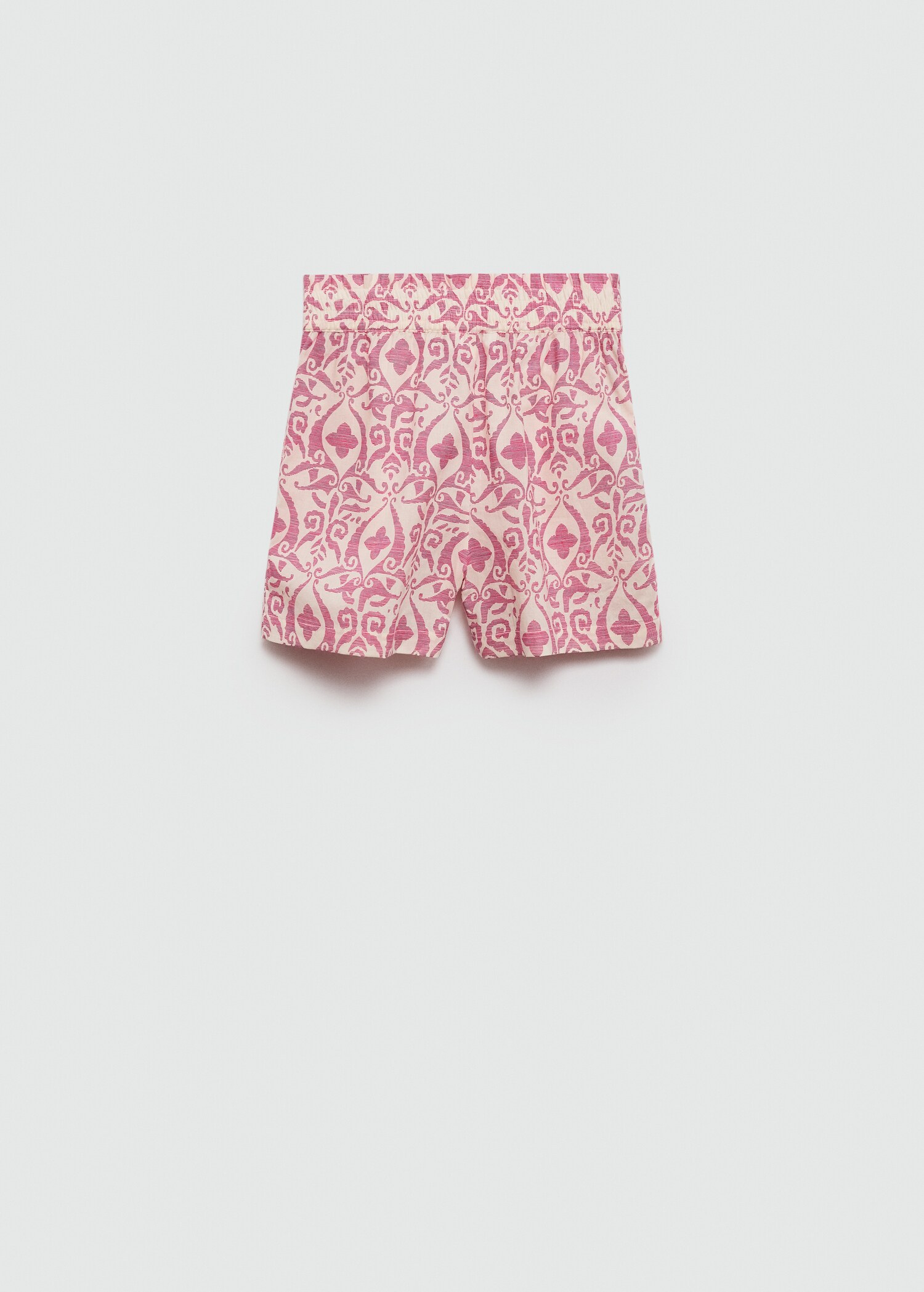 Printed cotton-blend short - Reverse of the article