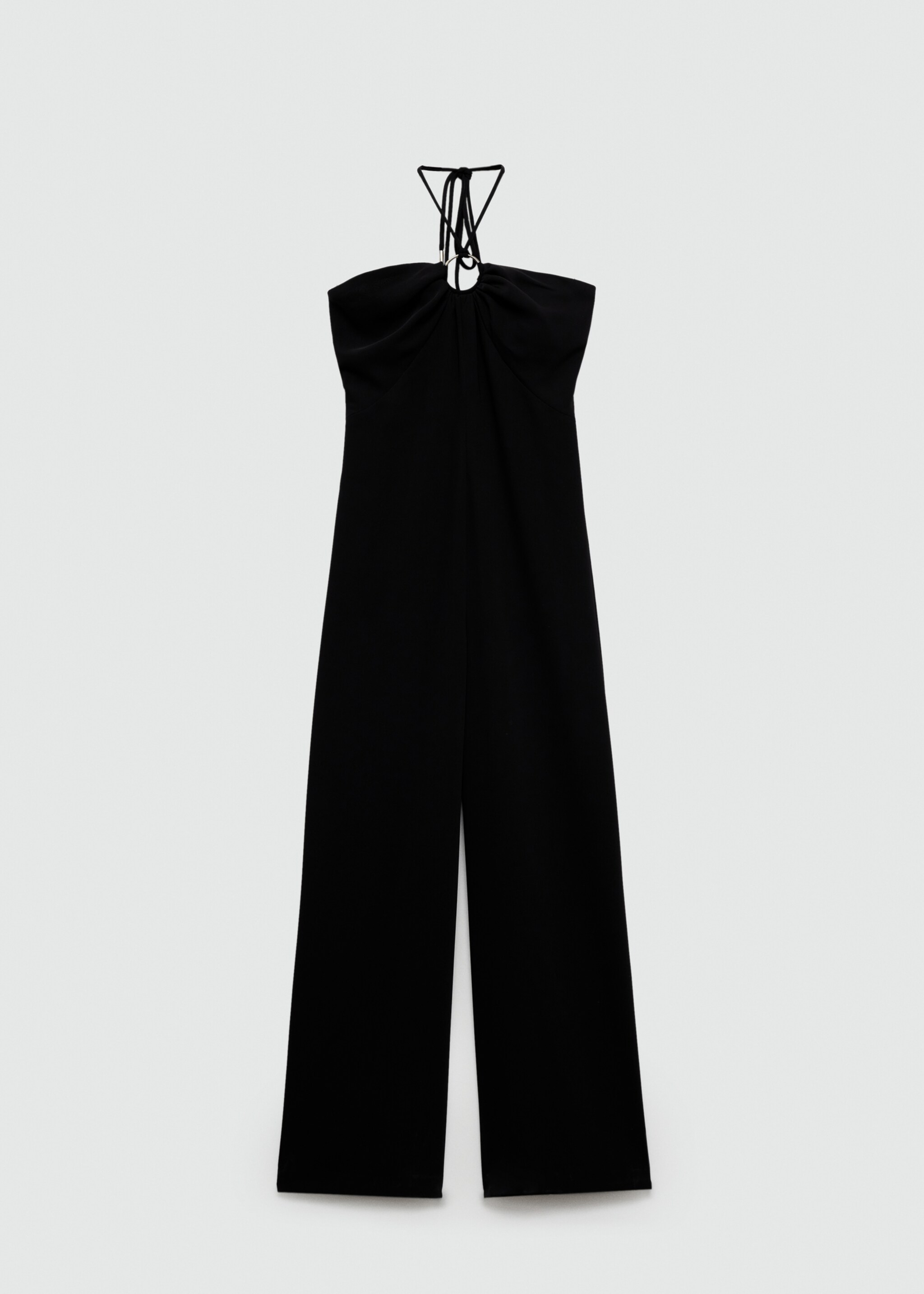 Halter-neck jumpsuit with ring - Article without model