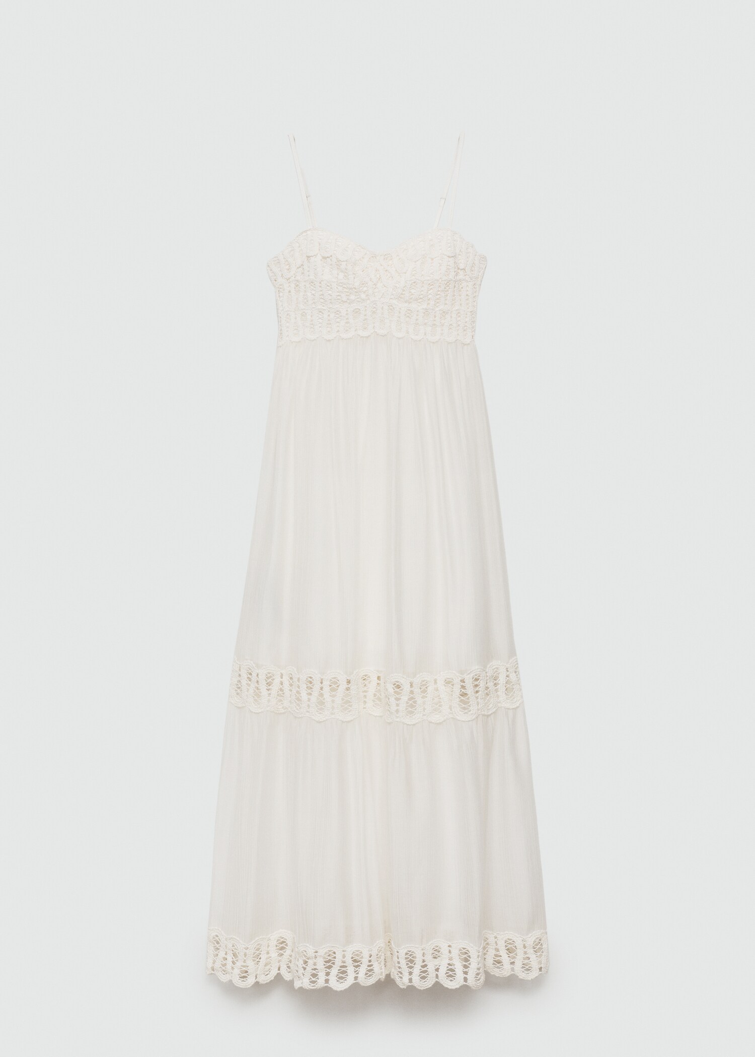 Embroidered detail dress - Woman | MANGO USA