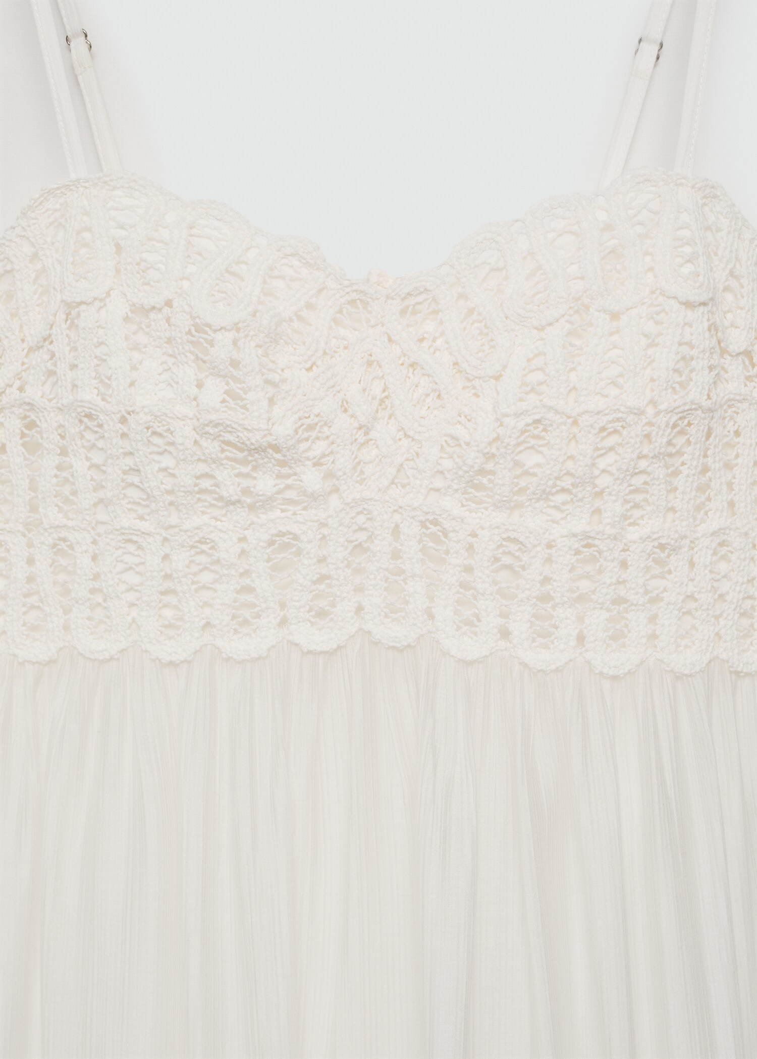 Kleid mit gestickten Details - Damen | MANGO Deutschland