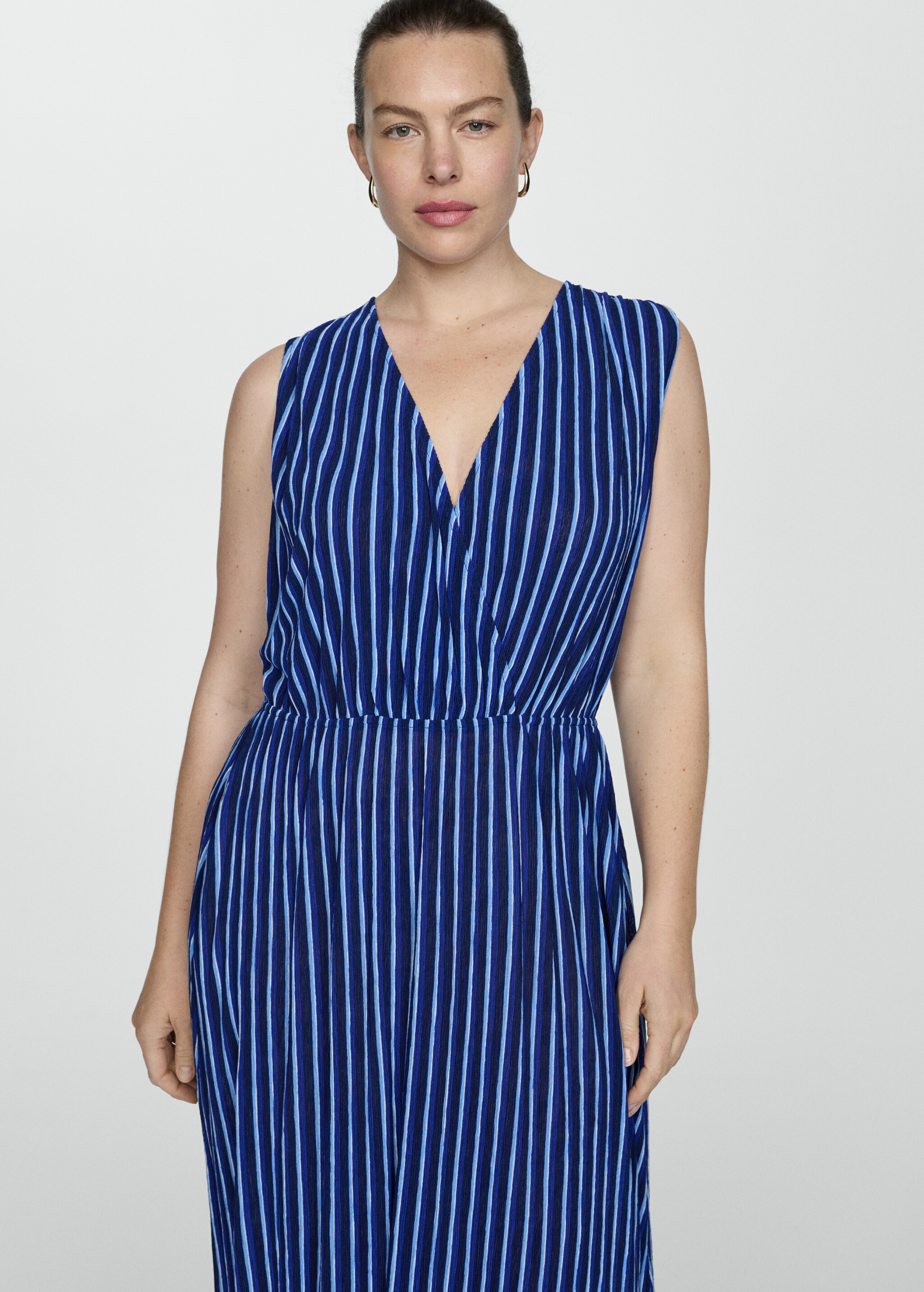 Stripe-print dress with bow - Details of the article 5