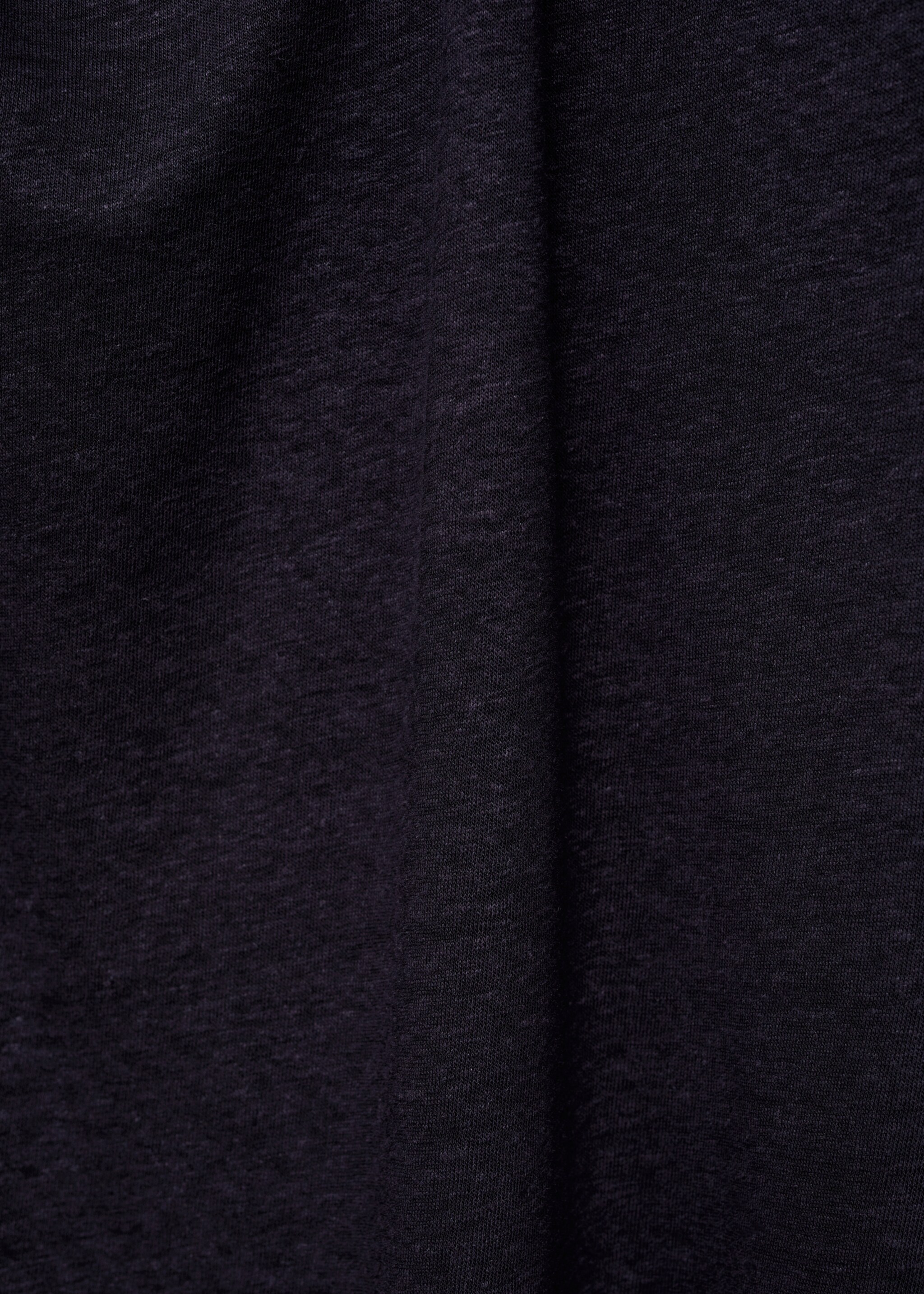 Linen dress with knot detail - Details of the article 0, Dark Navy. Ref: 77020371-00.