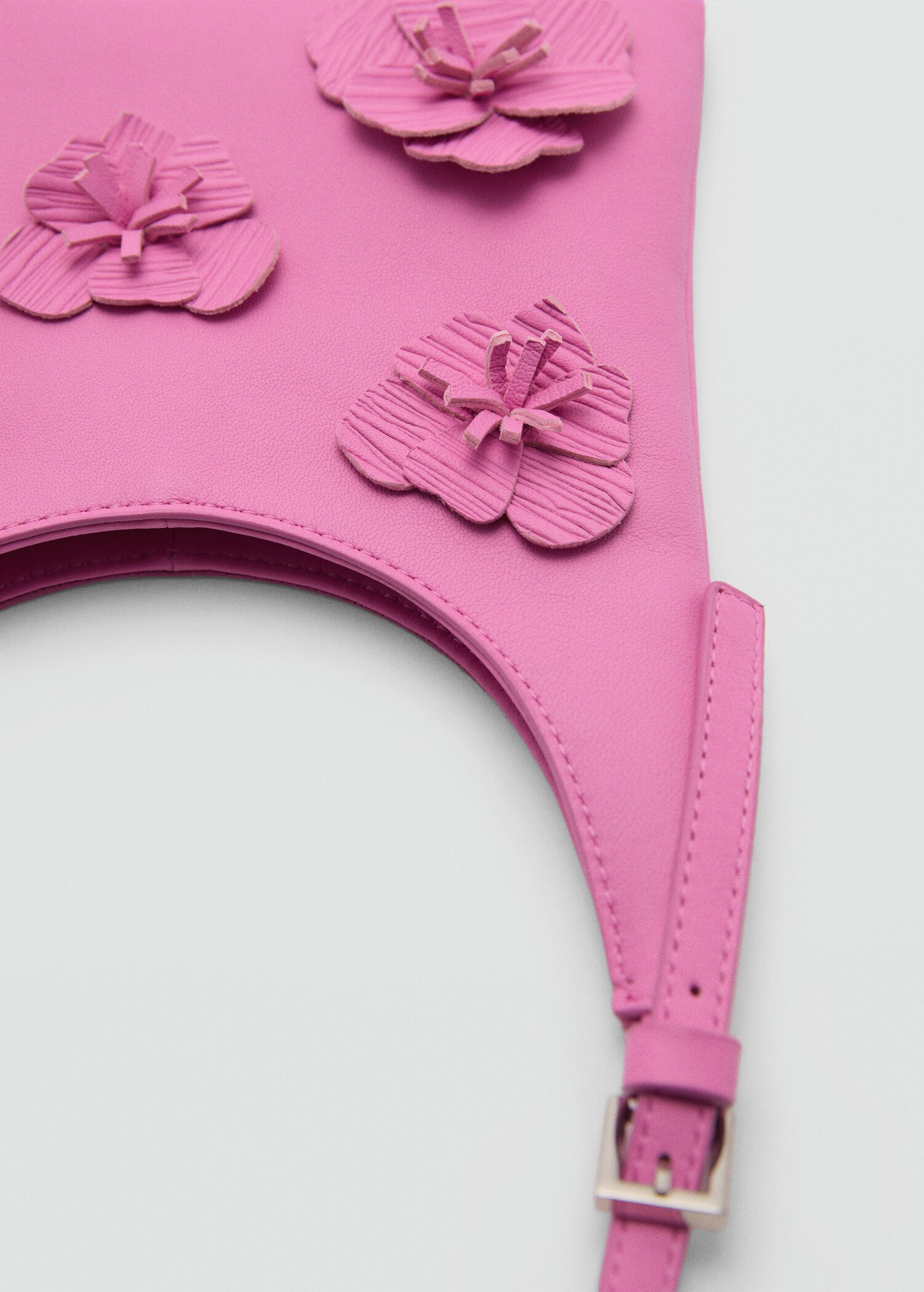 Bolso piel hombro flores - Detalle del artículo 1