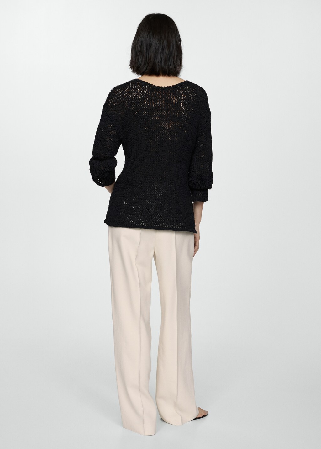 Mango Wideleg pleated pants thumbnail