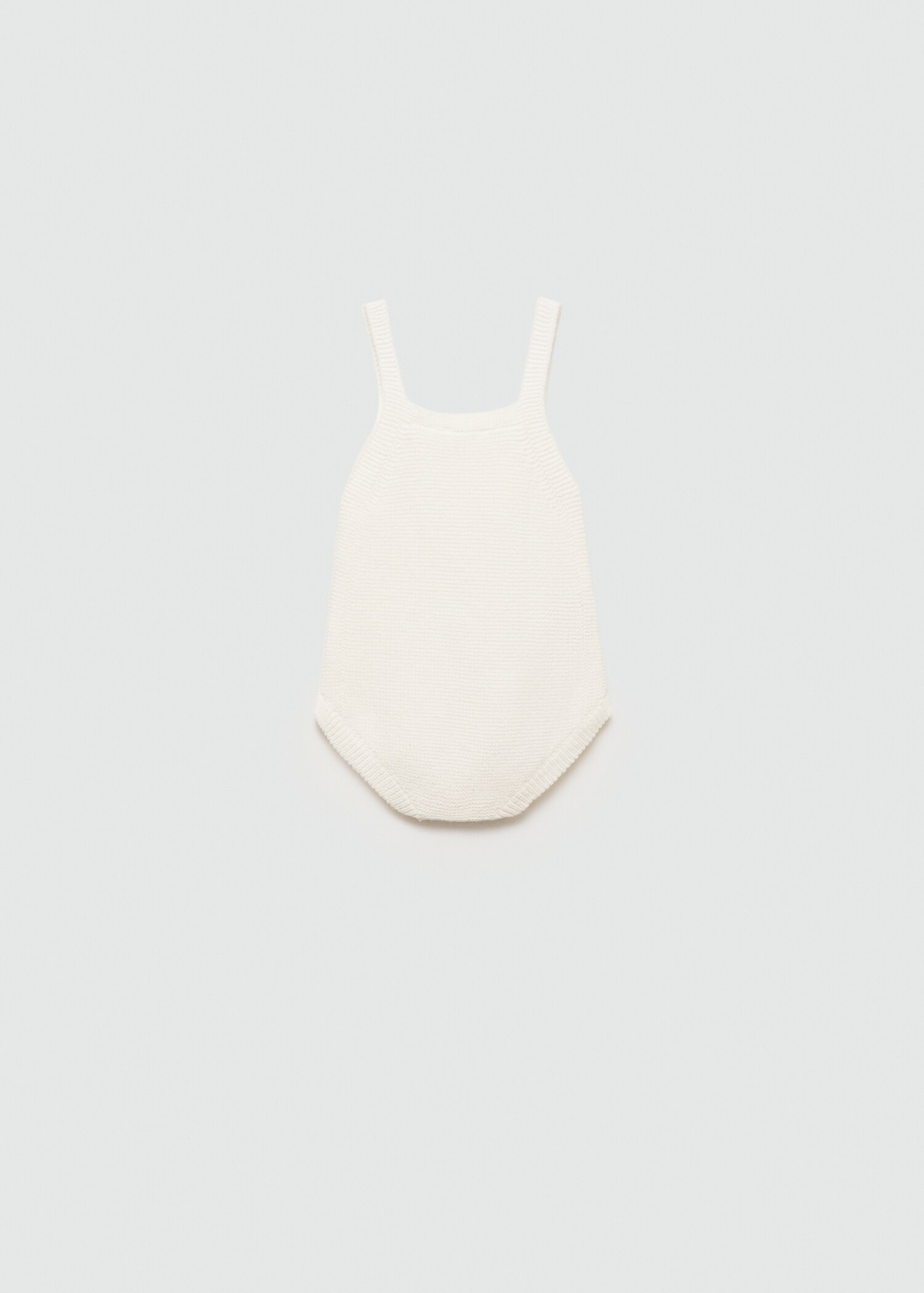 Cotton-knit romper - Reverse of the article