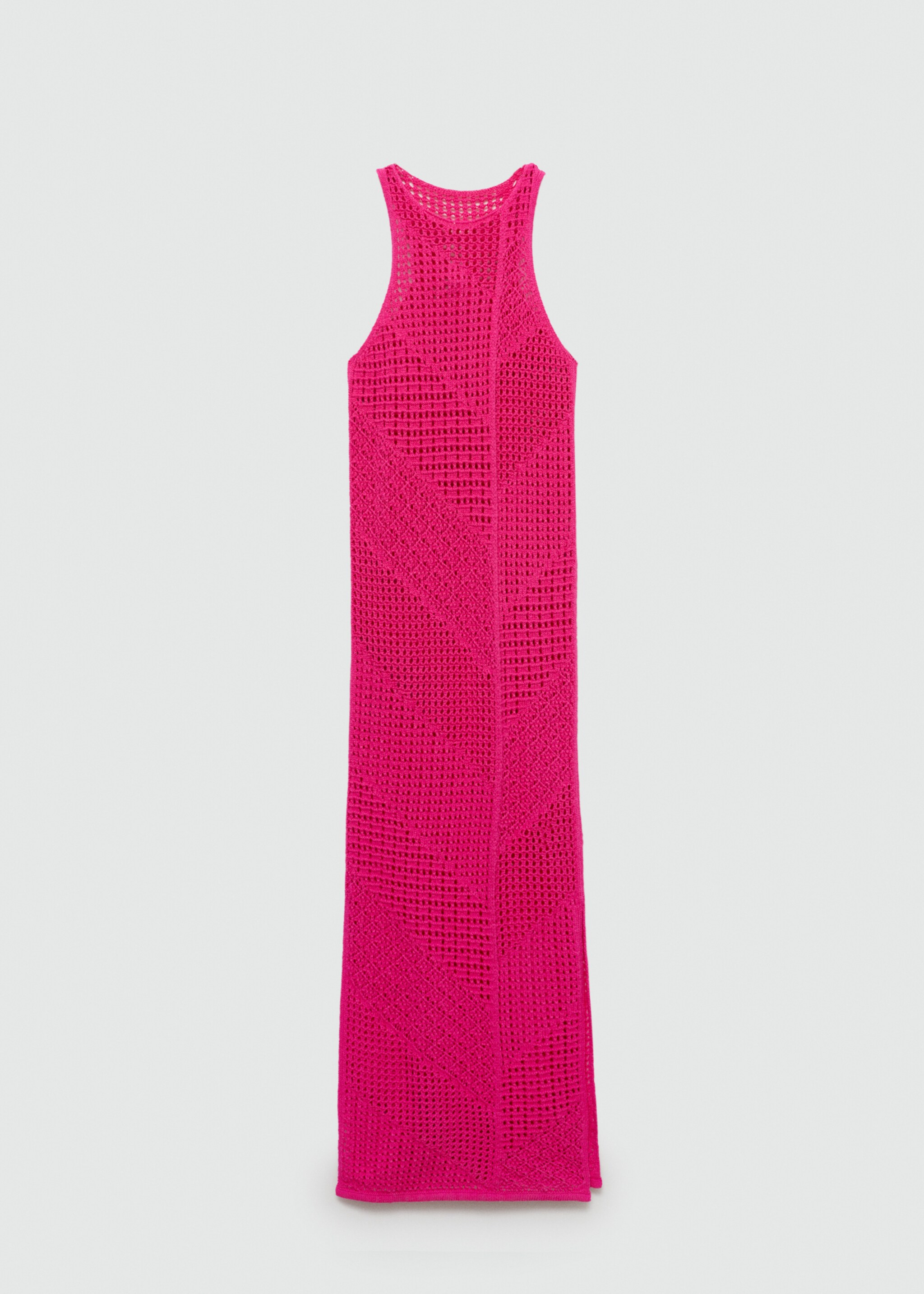 Vestido largo crochet - Artículo sin modelo, Fucsia. Ref: 77020380-00.