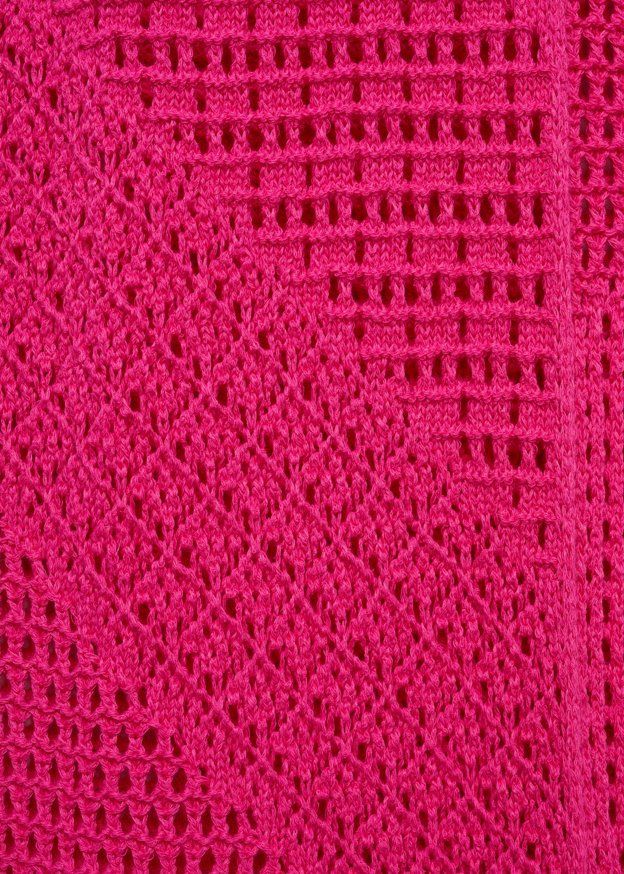 Vestido largo crochet - Detalle del artículo 0, Fucsia. Ref: 77020380-00.