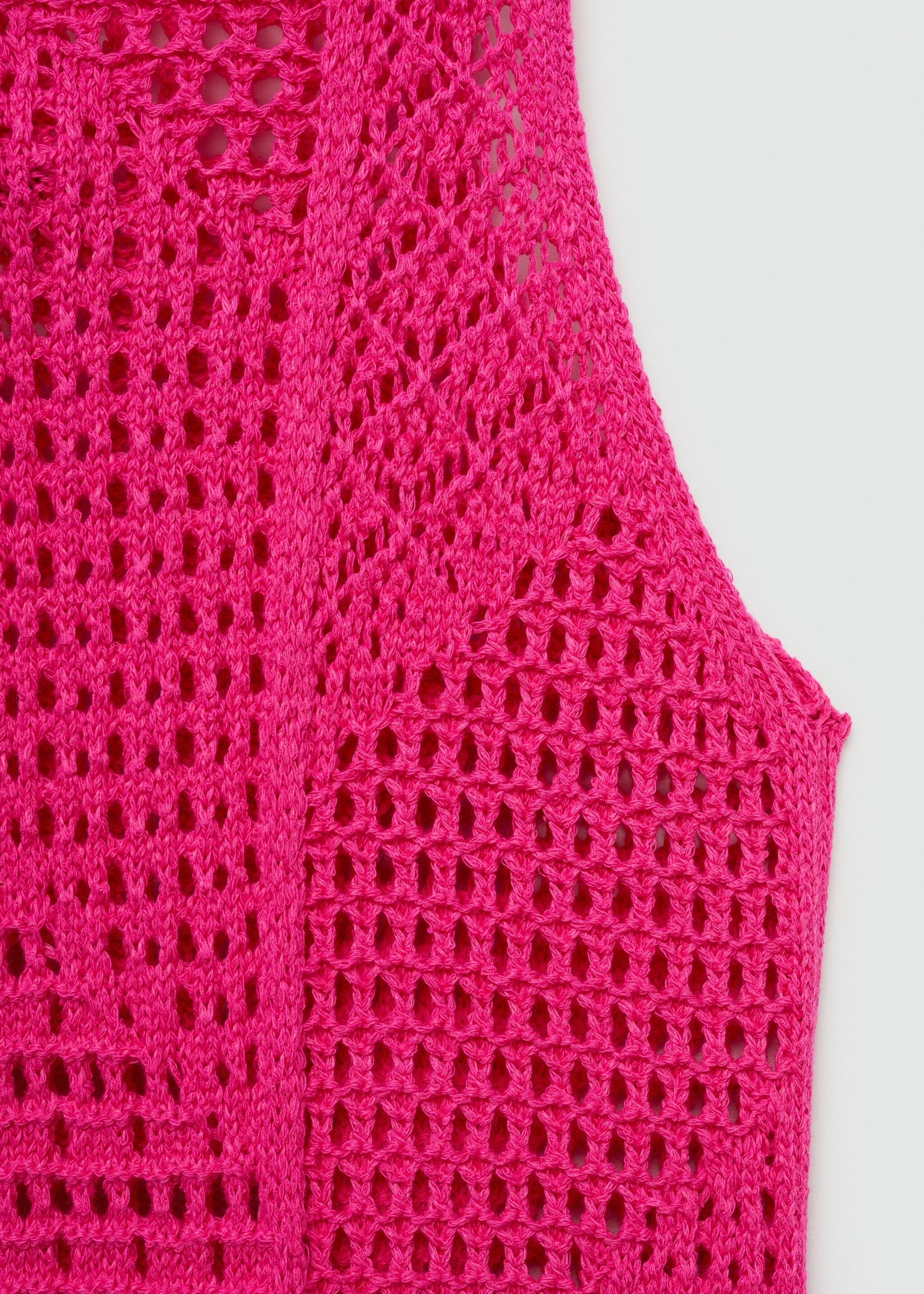 Vestido largo crochet - Detalle del artículo 8, Fucsia. Ref: 77020380-00.