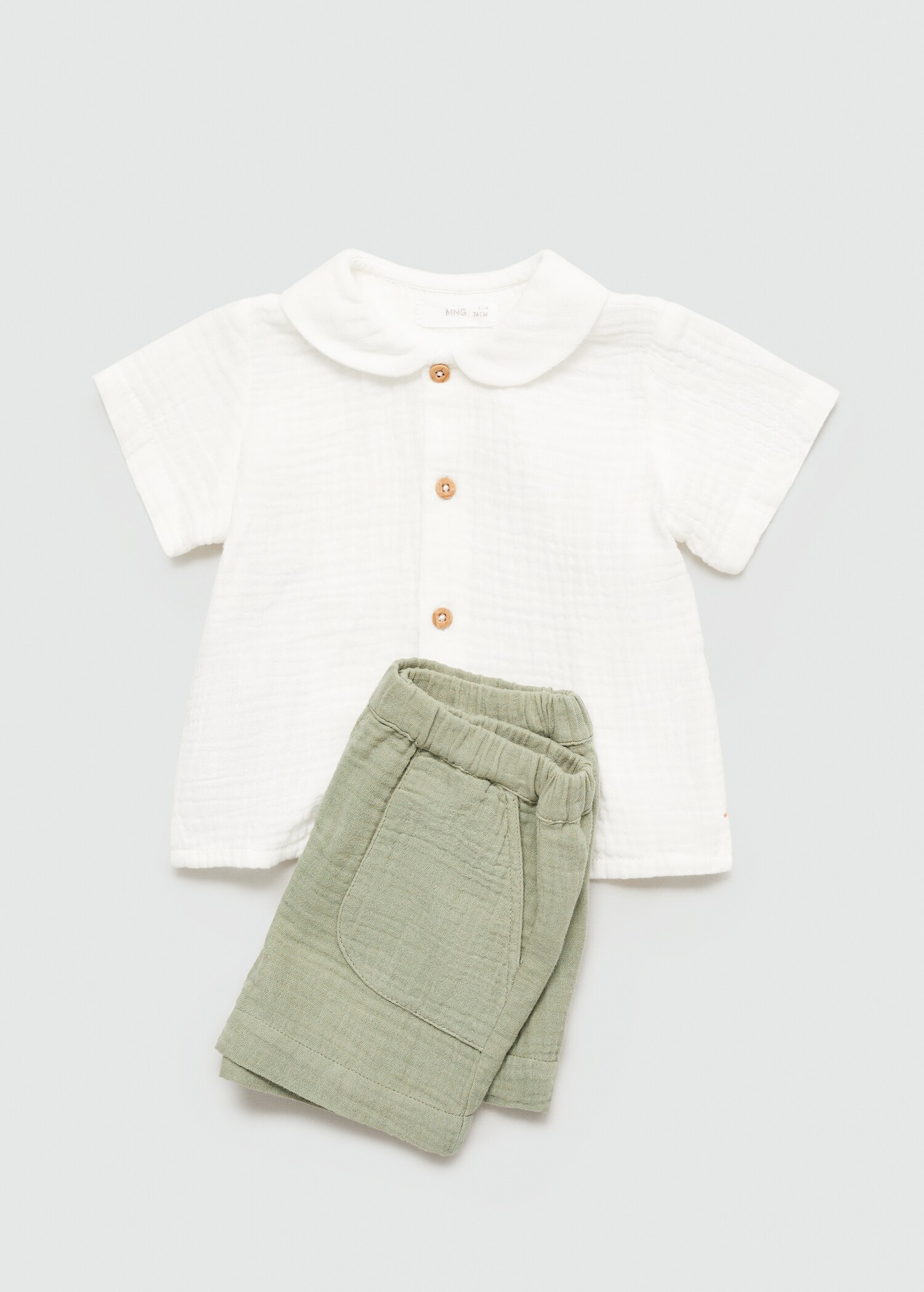 Chemise coton tissu plissé - Détail de l'article 7