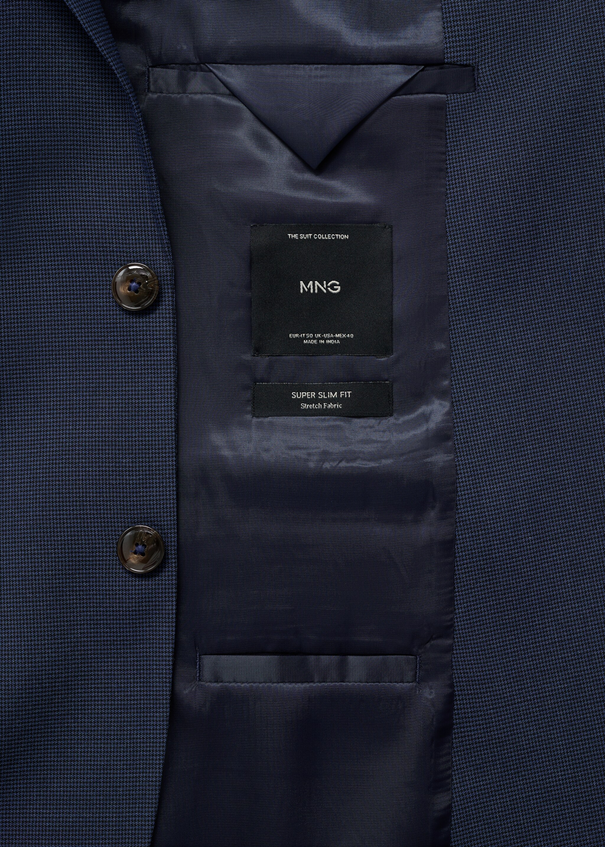 Super slim-fit suit jacket in stretch fabric - Details of the article 0