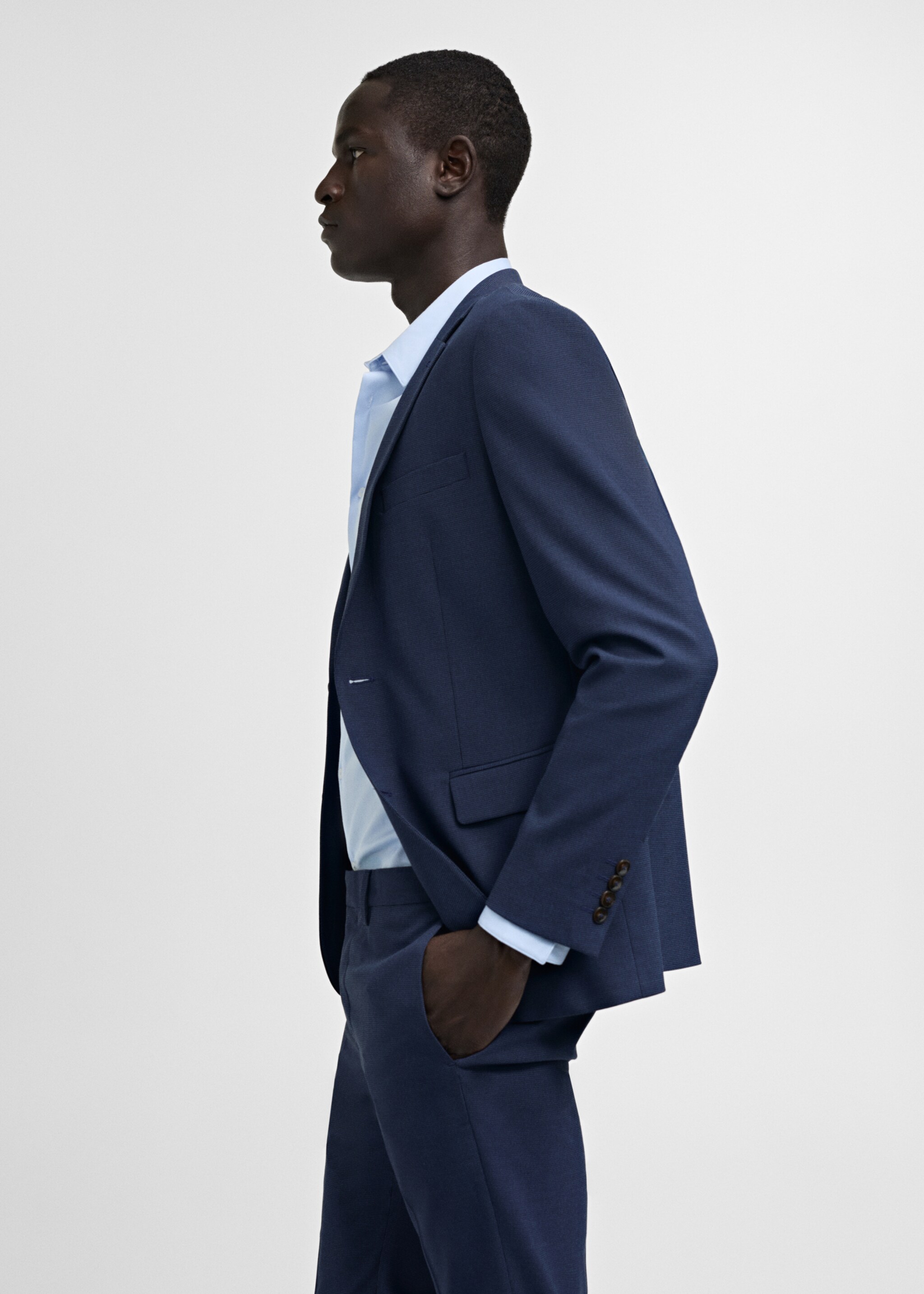 Super slim-fit suit jacket in stretch fabric - Details of the article 2