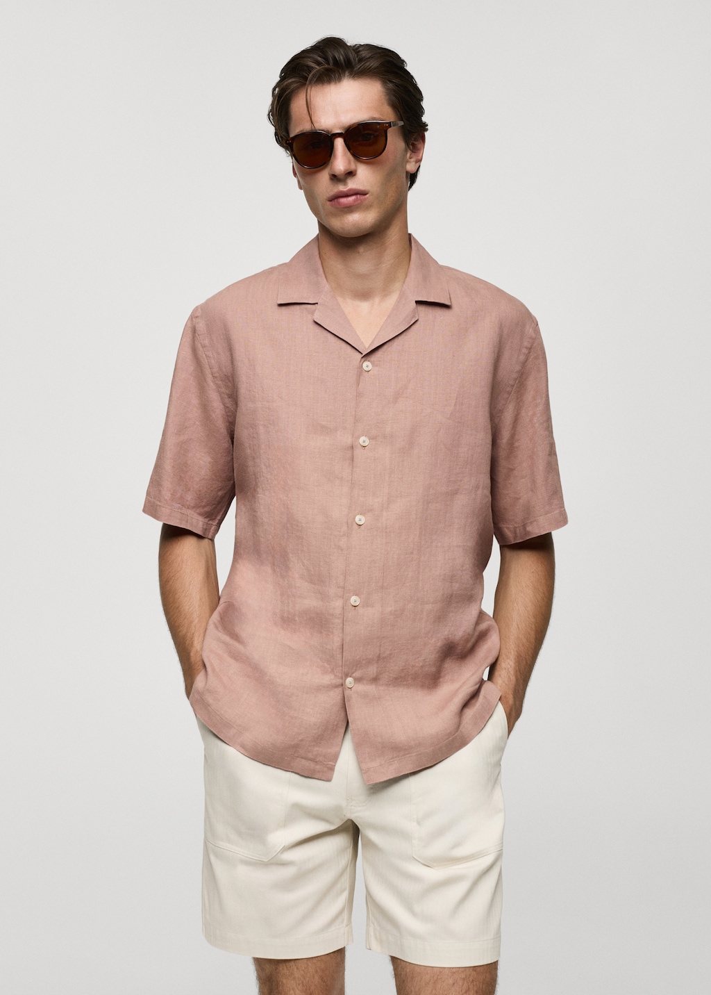 Mango Regular Fit-Hemd aus 100 % Leinen