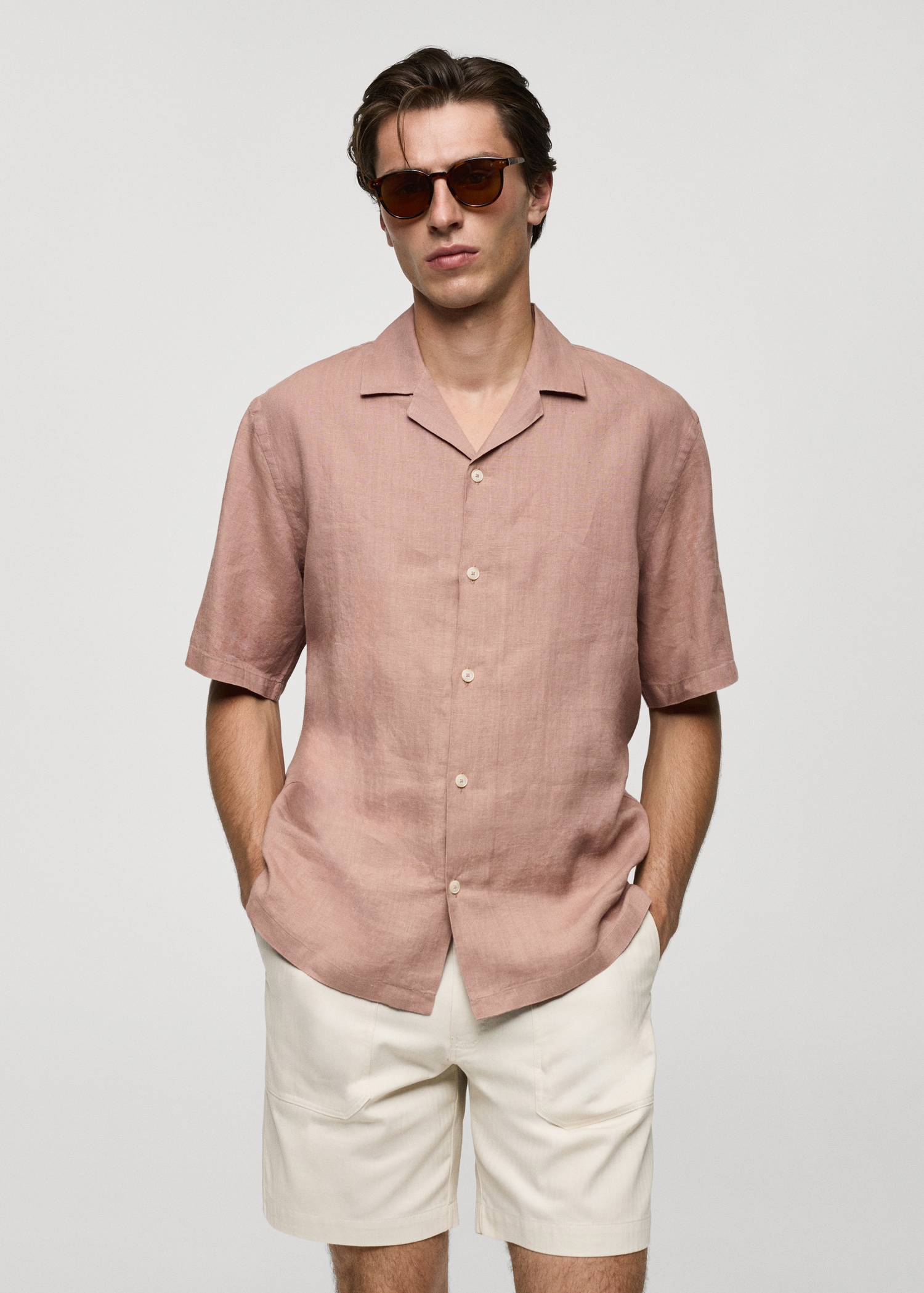 Chemise regular fit 100 % lin - Plan moyen