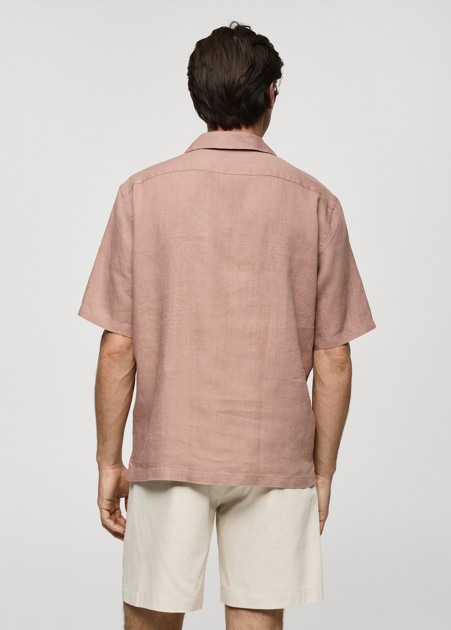 Chemise regular fit 100 % lin - Verso de l’article