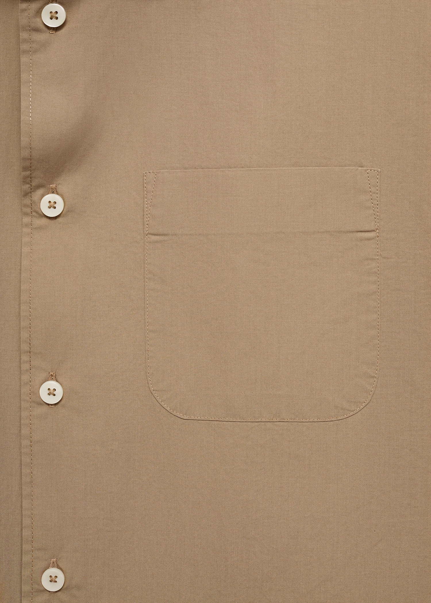 Tencel™™ cotton shirt with pocket - Details of the article 0