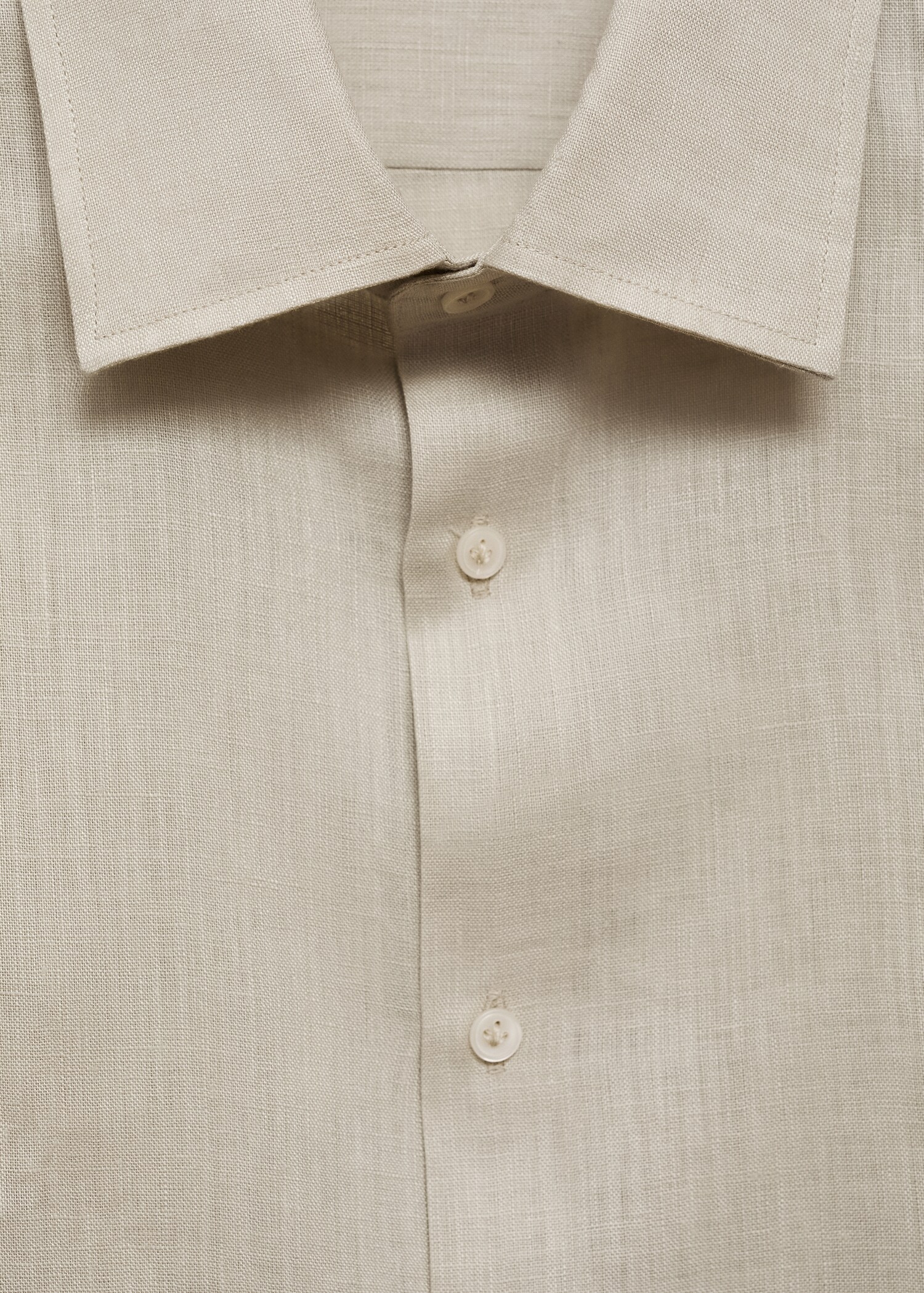 Camisa regular fit 100% lino - Detalle del artículo 8