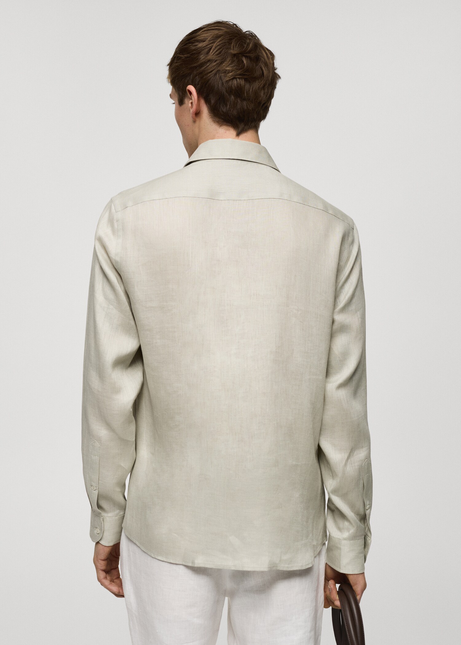 Camisa regular fit 100% lli - Revers de l'article