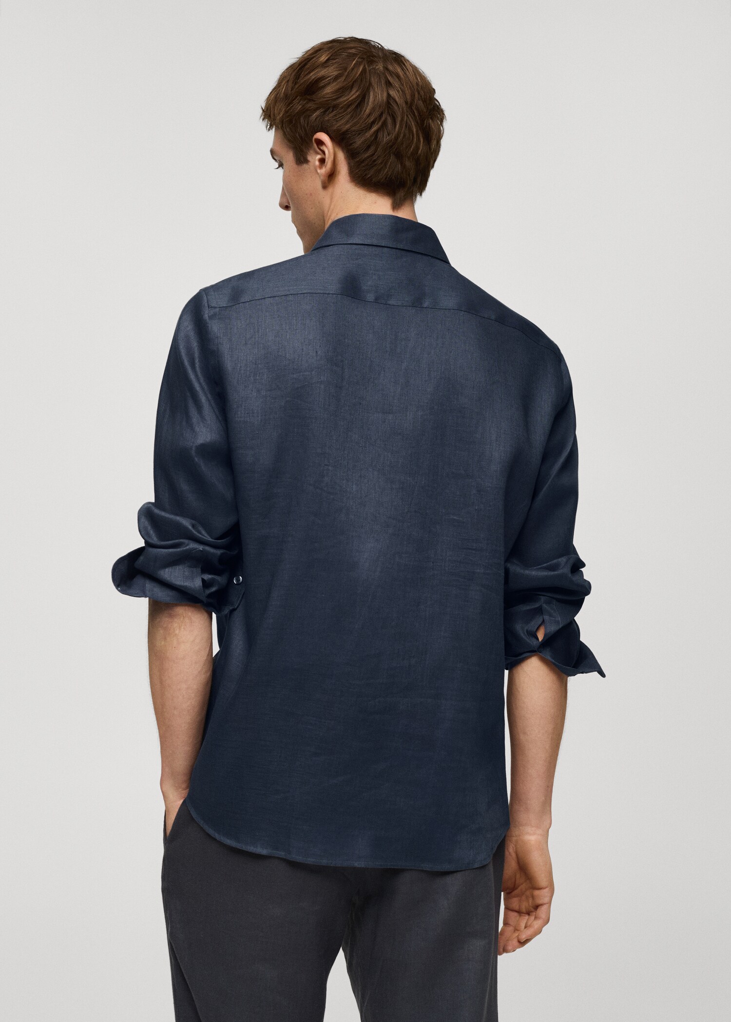 Camisa regular fit 100% lli - Revers de l'article